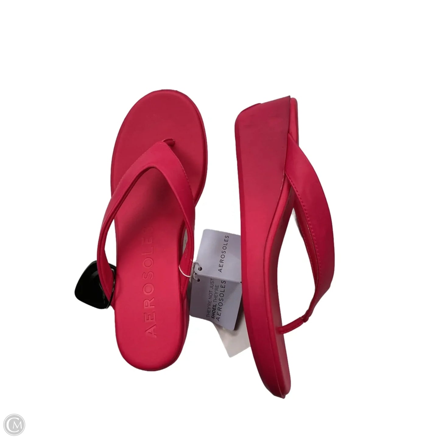 Sandals Heels Wedge By Aerosoles In Pink, Size: 9