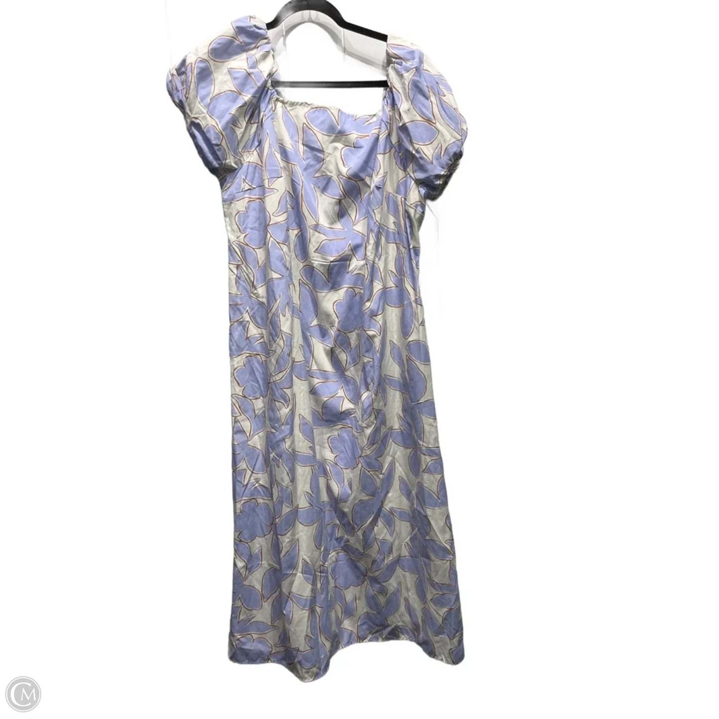 Dress Casual Midi By A New Day In Blue & White, Size: Xxl