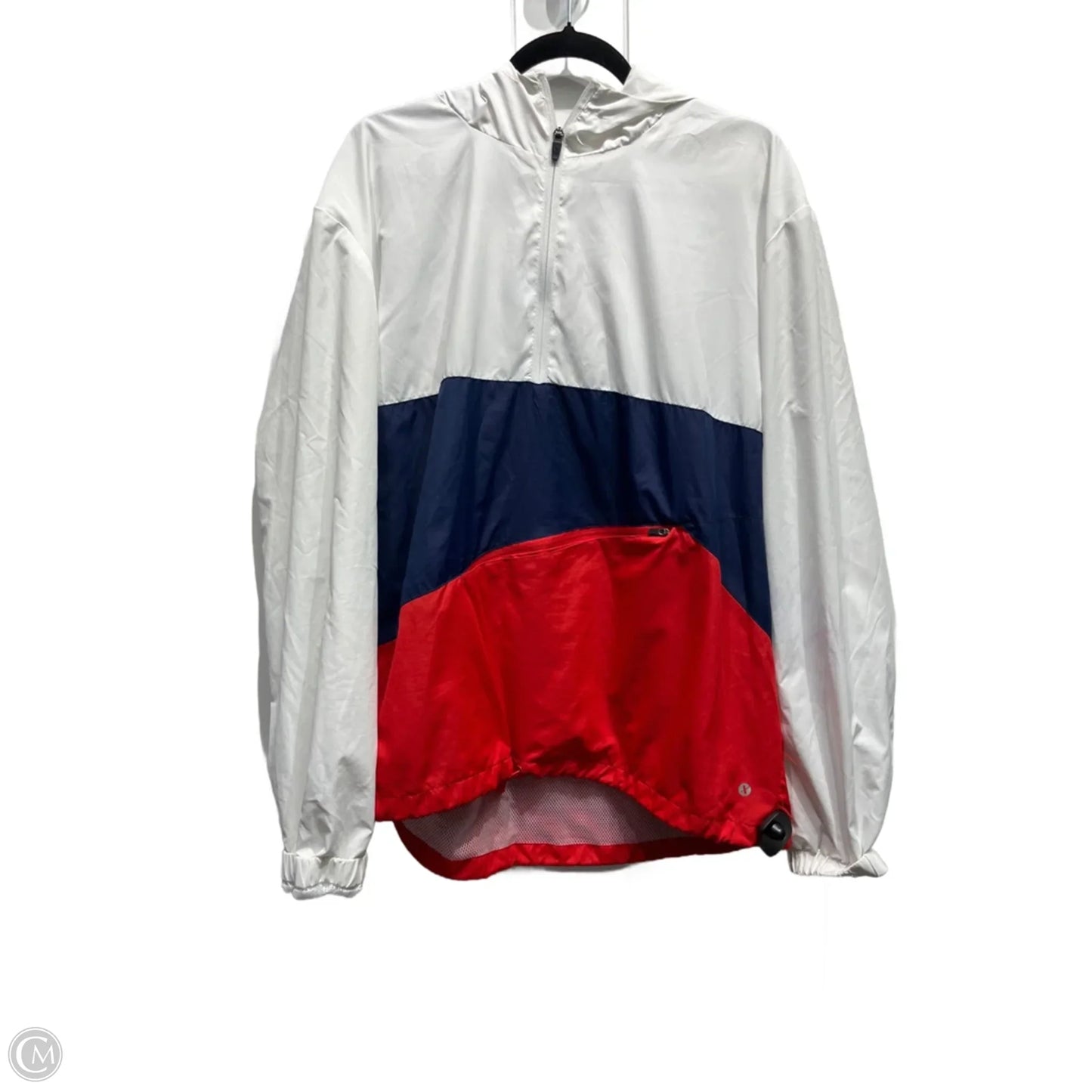 Jacket Windbreaker By Xersion In Blue Red & White, Size: Xxl