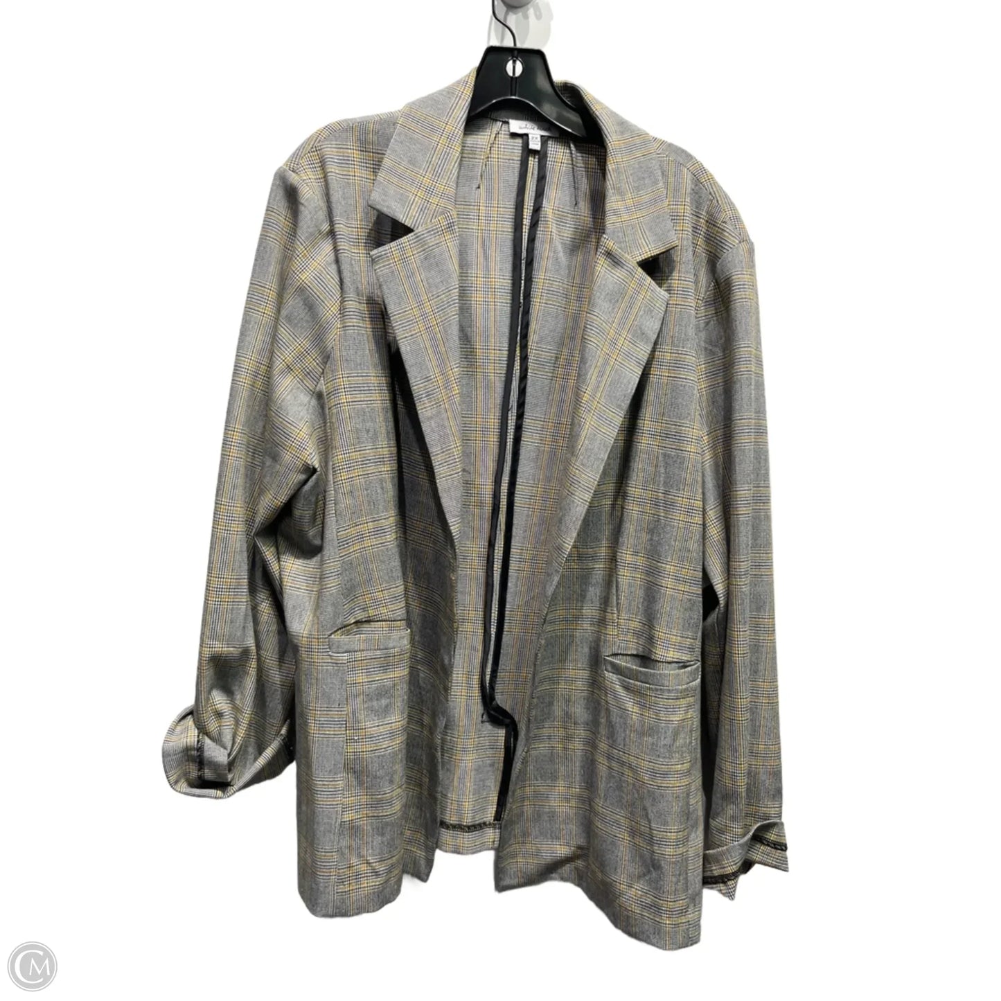 Blazer By White Birch In Black & Yellow, Size: 2x