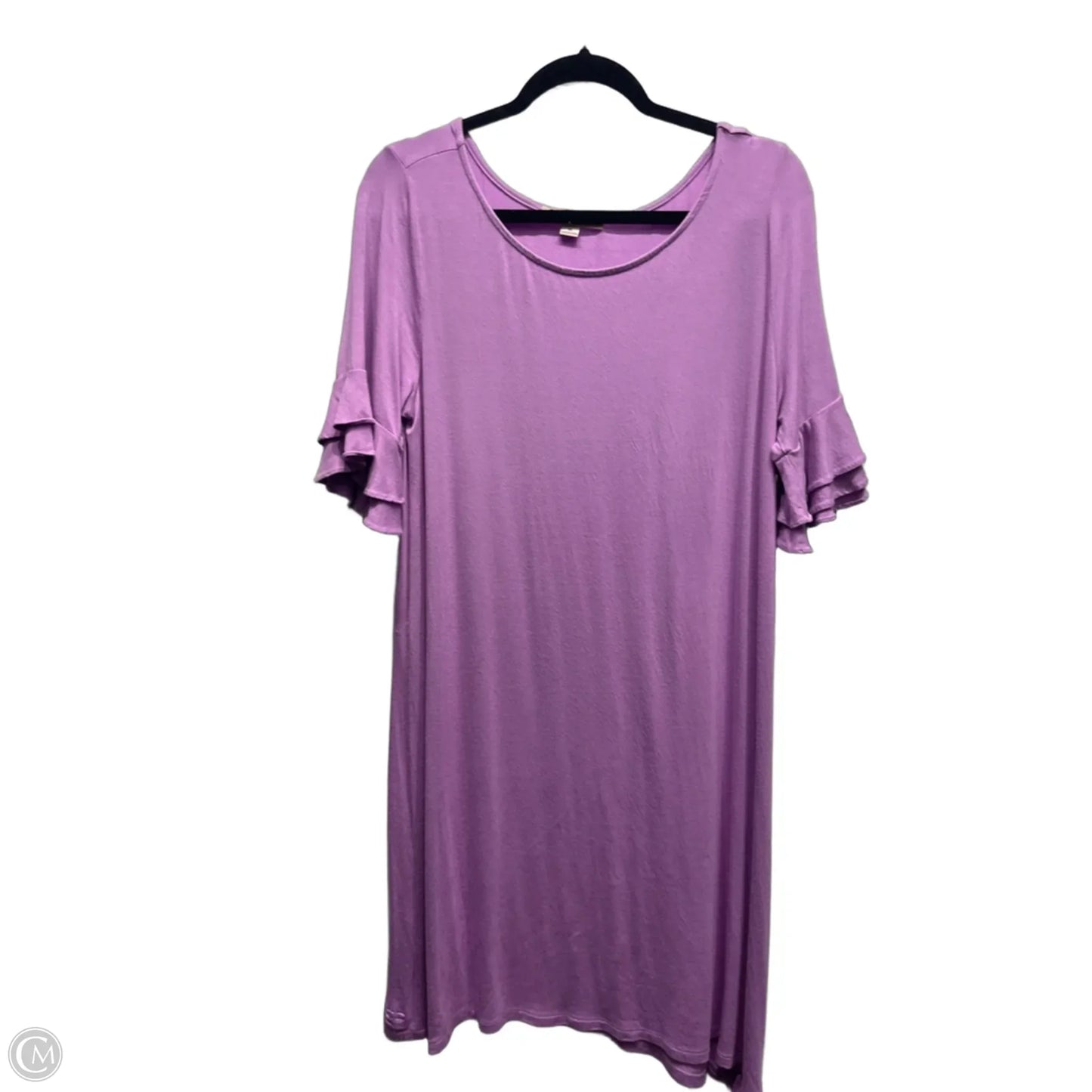 Dress Casual Short By Crystal In Purple, Size: M