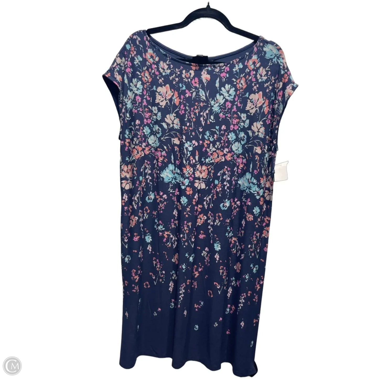Dress Casual Short By J. Jill In Blue & Orange, Size: M