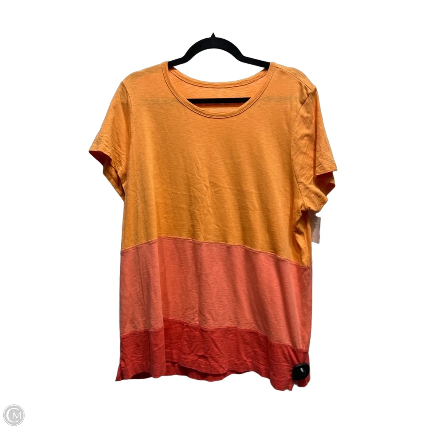 Top Short Sleeve By J. Jill In Orange, Size: L