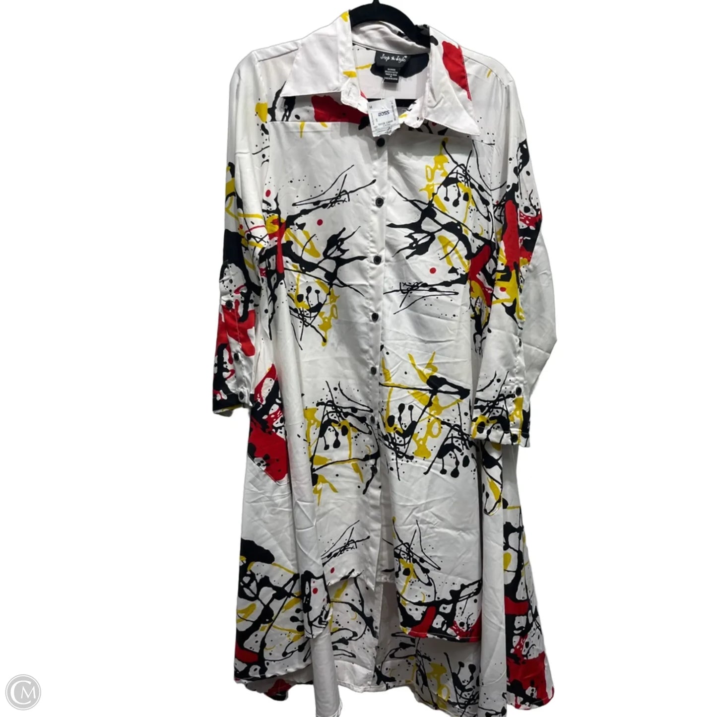 Dress Work By STEP IN STYLE In Red & White, Size: M