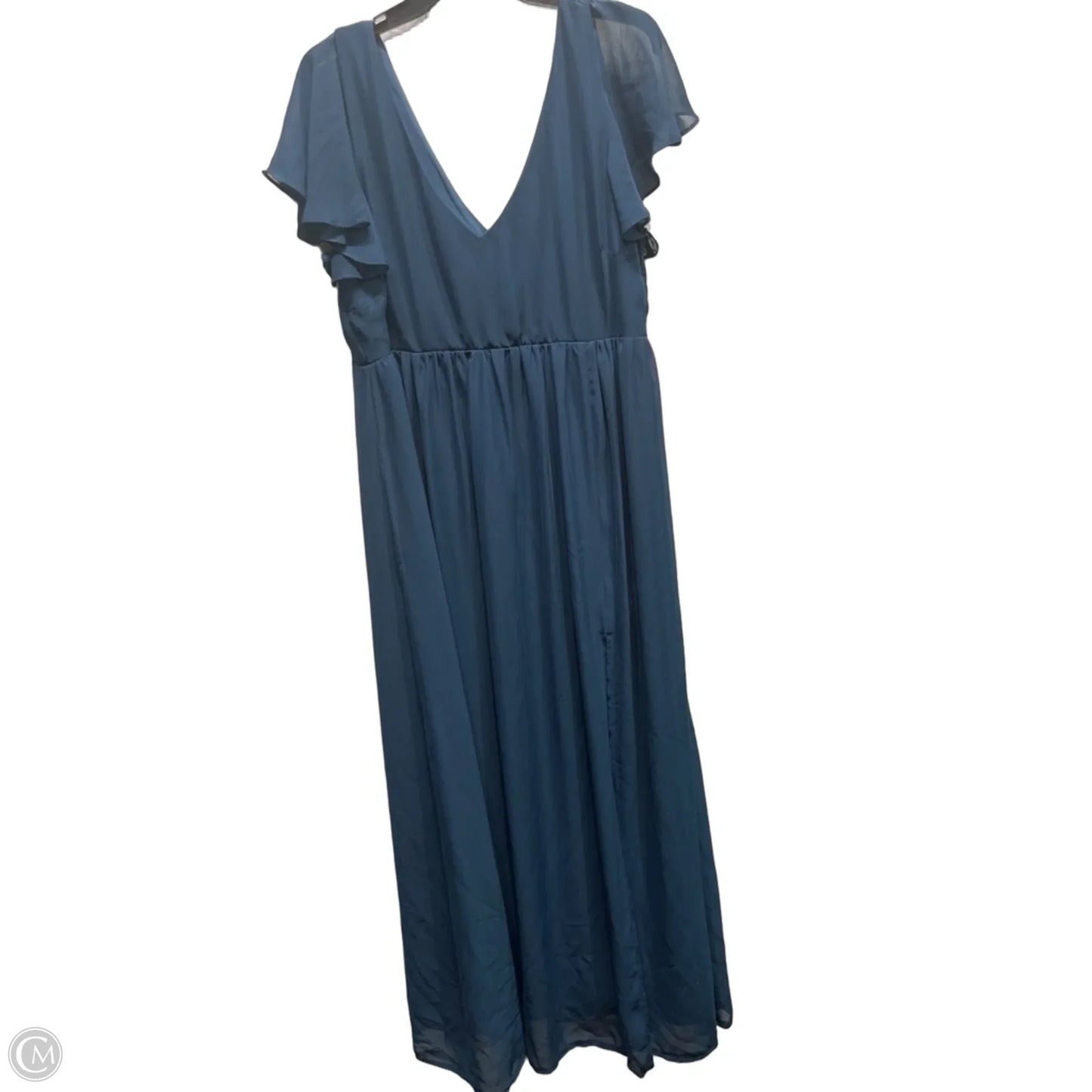 Dress Party Long By Clothes Mentor In Teal, Size: Xxl