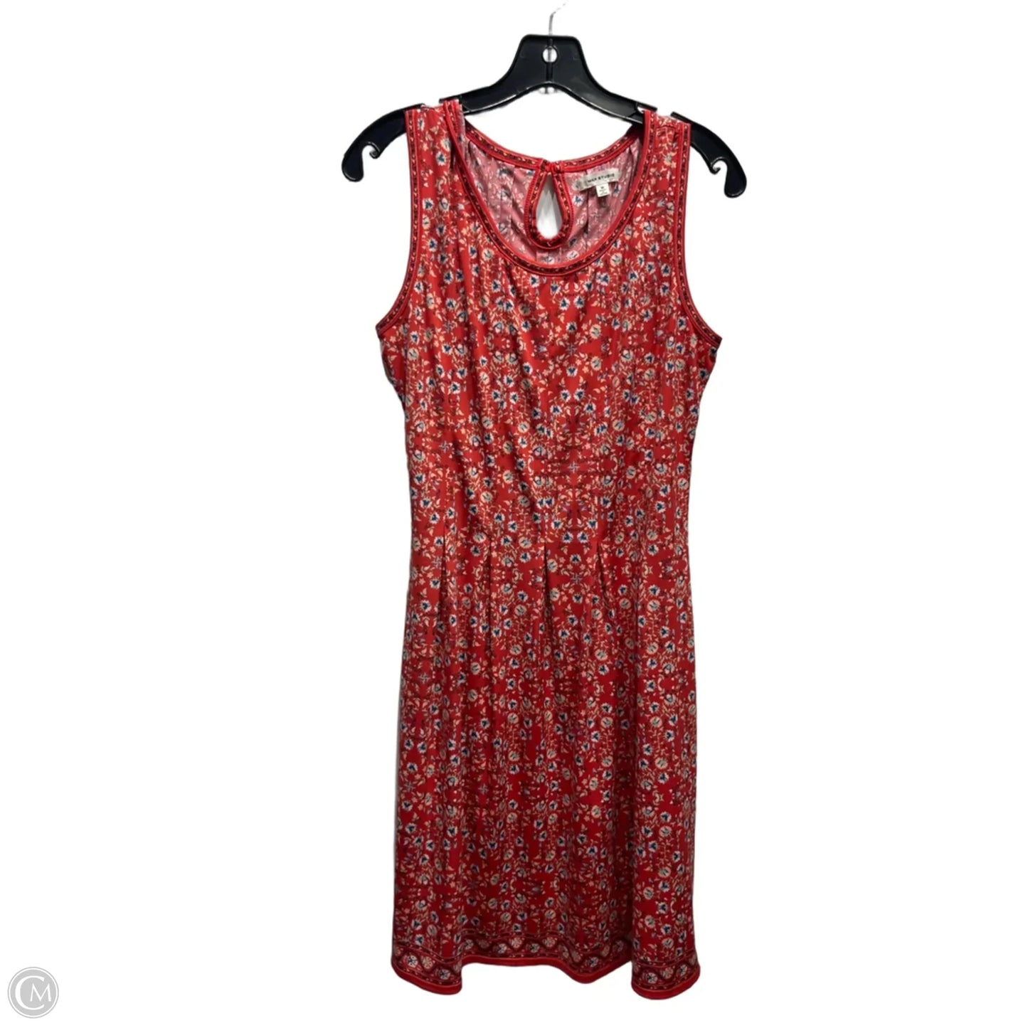 Dress Casual Short By Max Studio In Blue & Red, Size: M