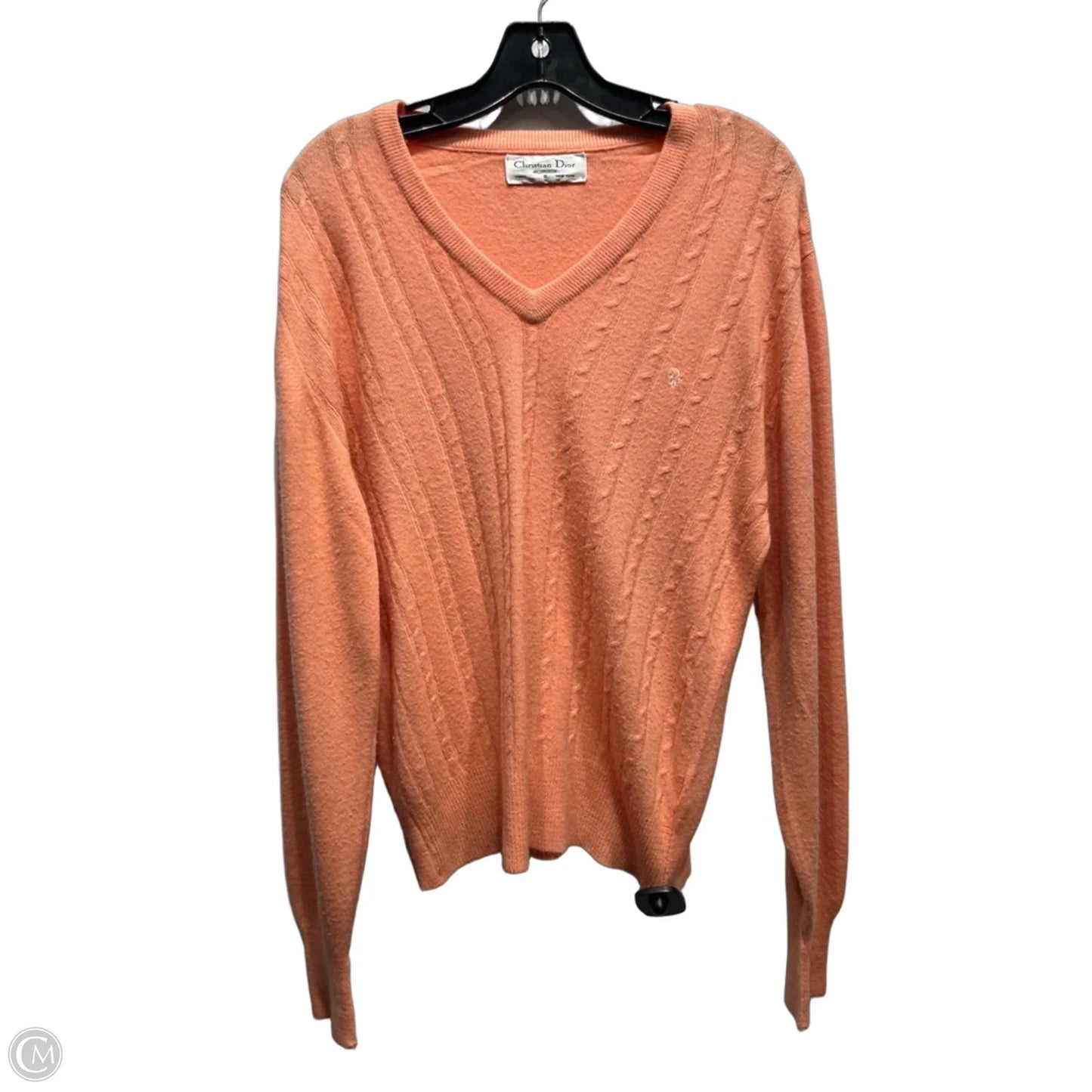 Sweater Luxury Designer By Dior In Orange, Size: S