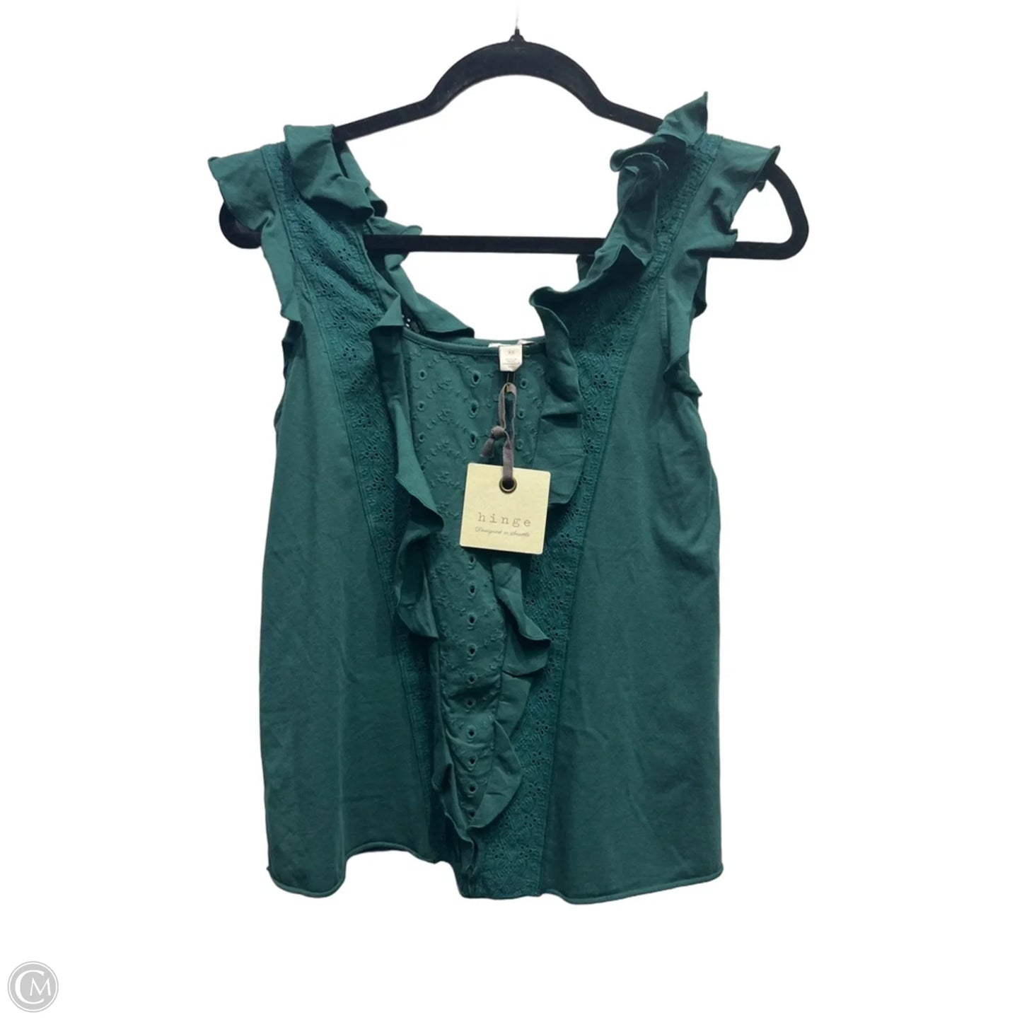 Top Sleeveless By Hinge In Green, Size: Xs
