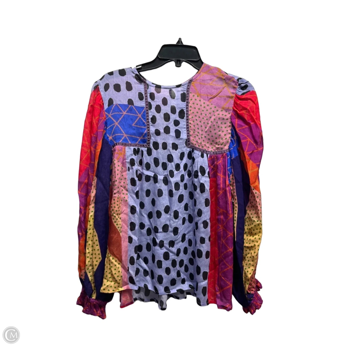 Top Long Sleeve By Blank London In Purple & Red, Size: Xs