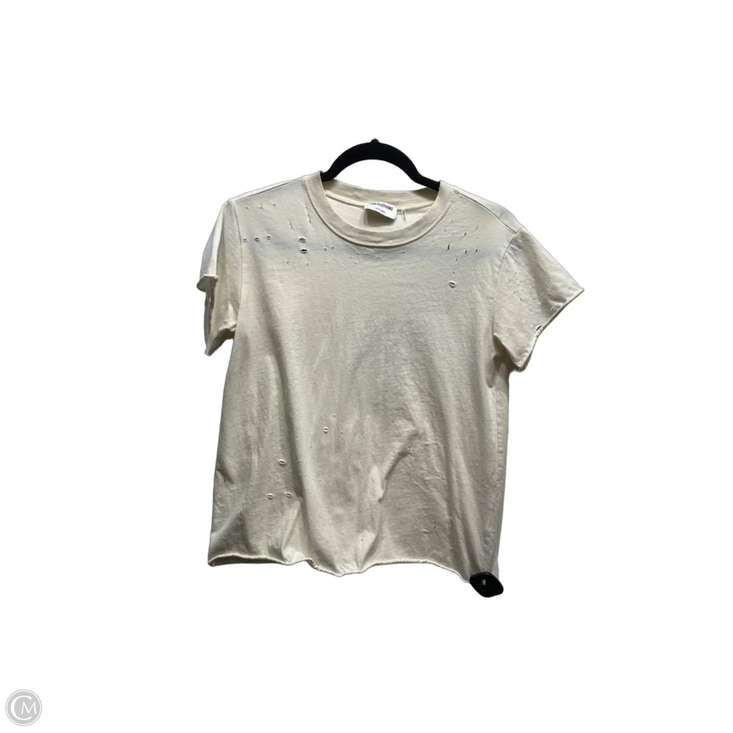 Top Short Sleeve By LNA CLOTHING In Cream, Size: Xs