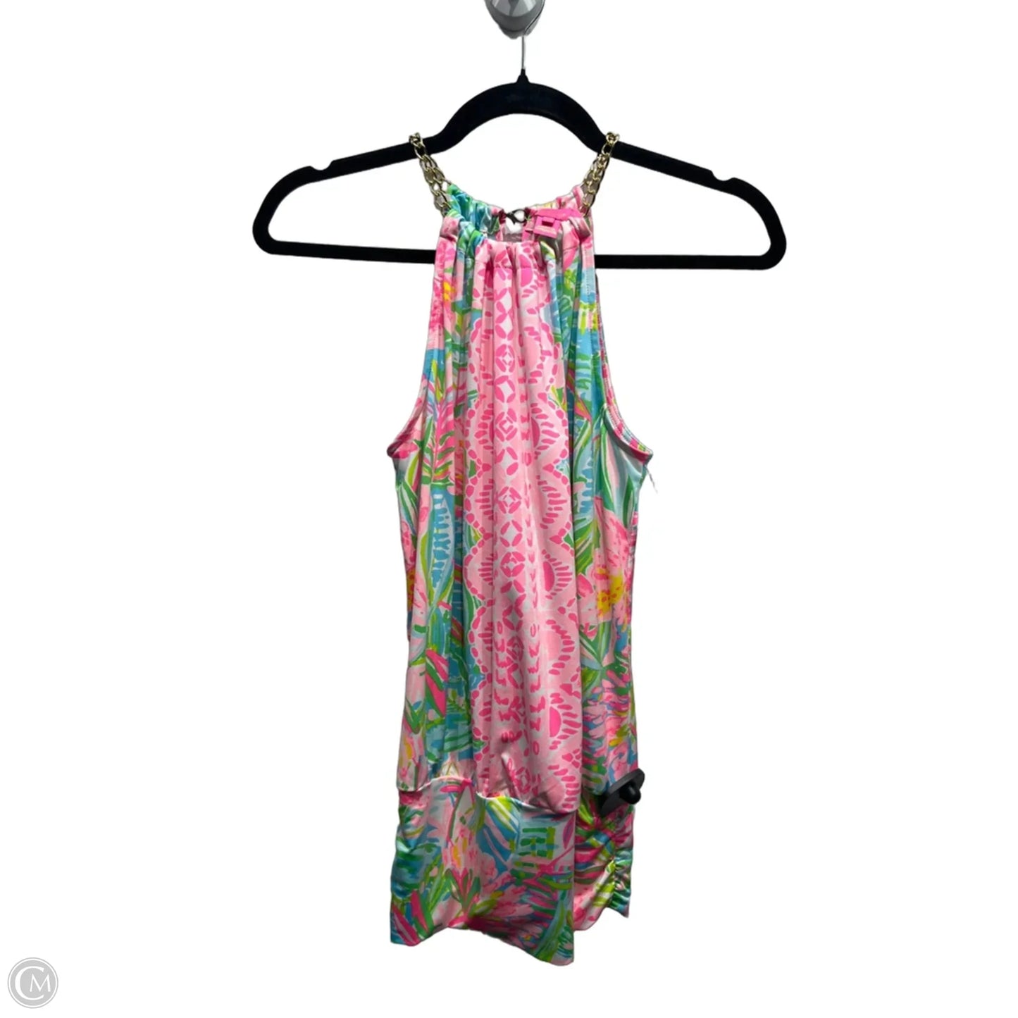 Top Sleeveless By Lilly Pulitzer In Green & Pink, Size: Xxs