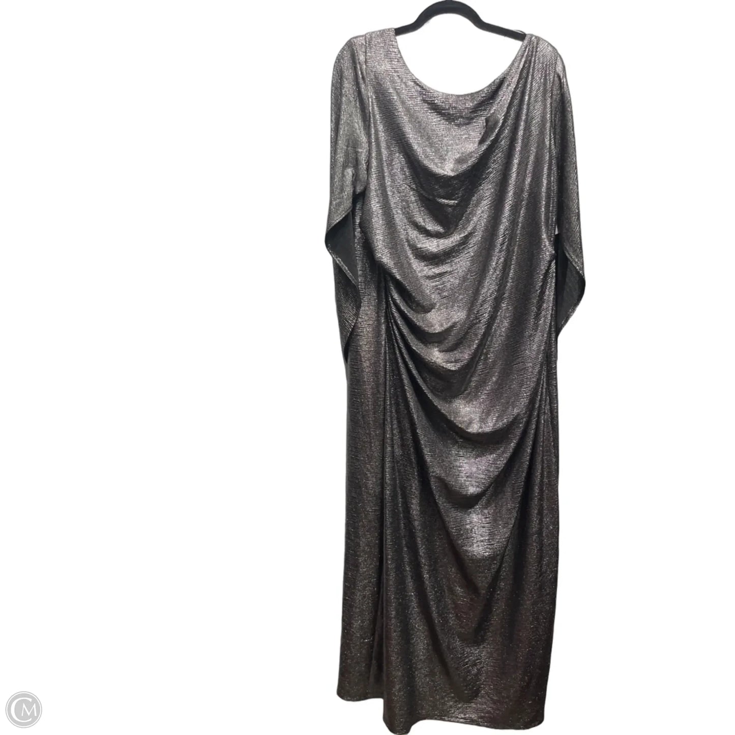 Dress Party Long By R And M Richards In Silver, Size: 22