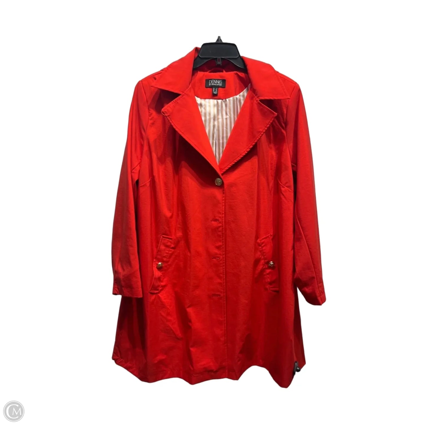 Coat Other By Dennis Basso Qvc In Red, Size: 1x