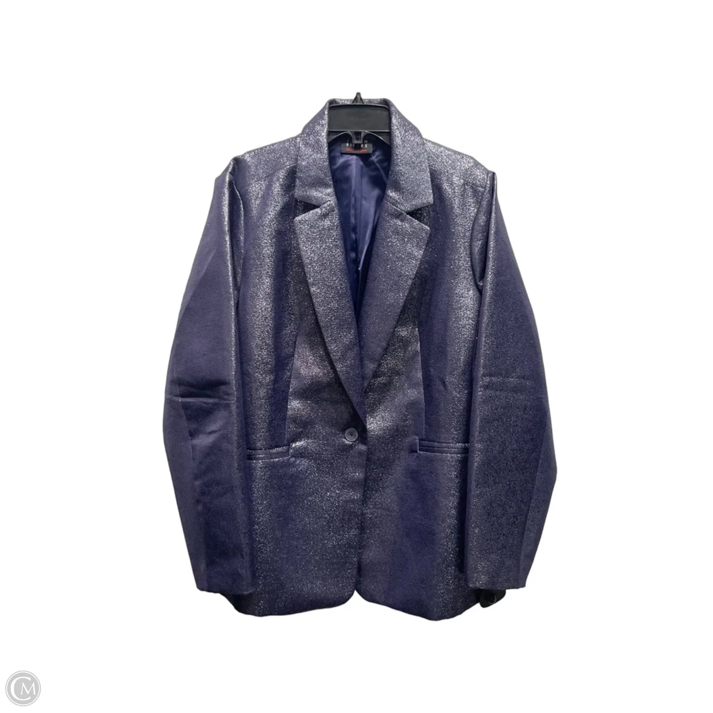 Blazer By Joan Rivers In Blue, Size: 1x