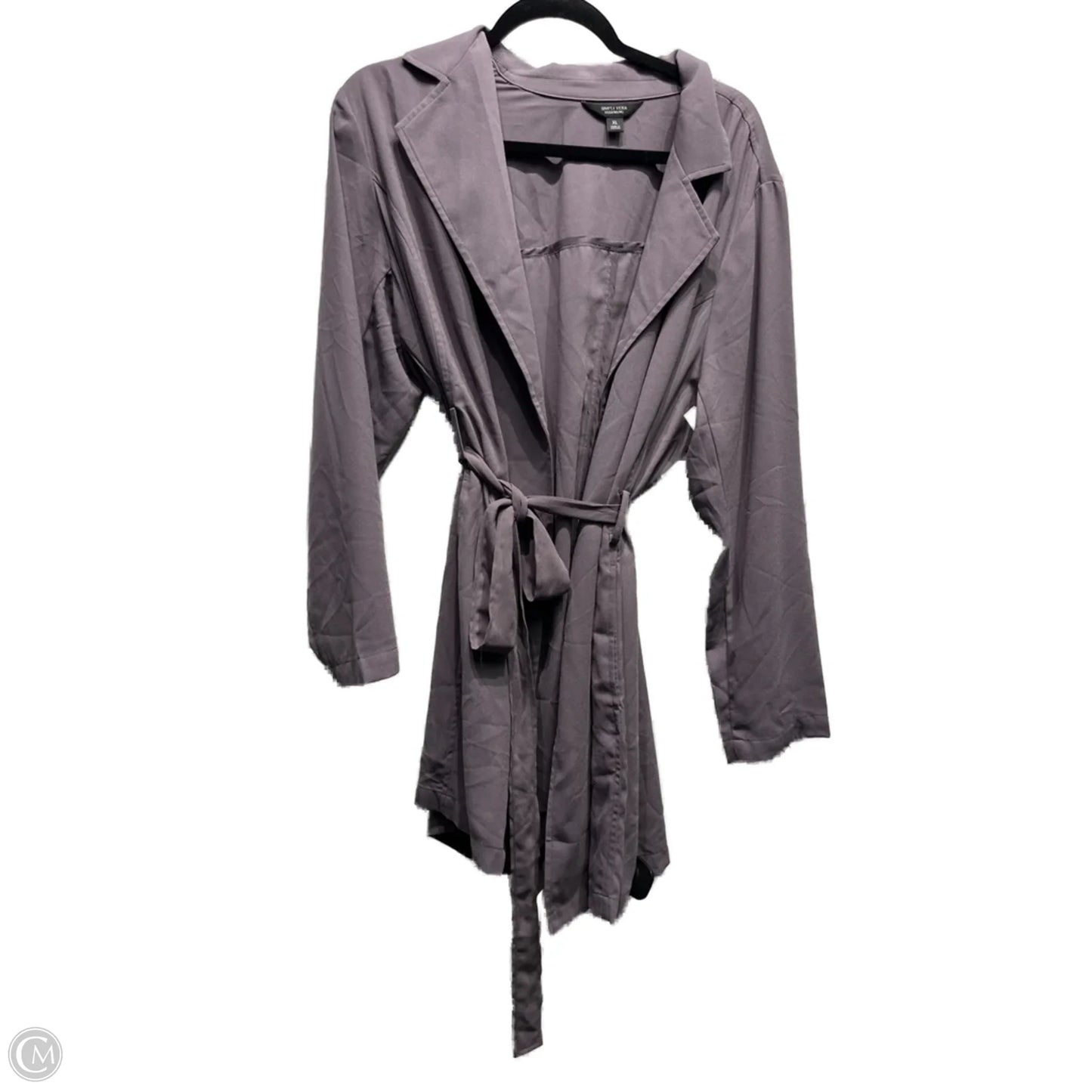 Blazer By Simply Vera In Purple, Size: Xl