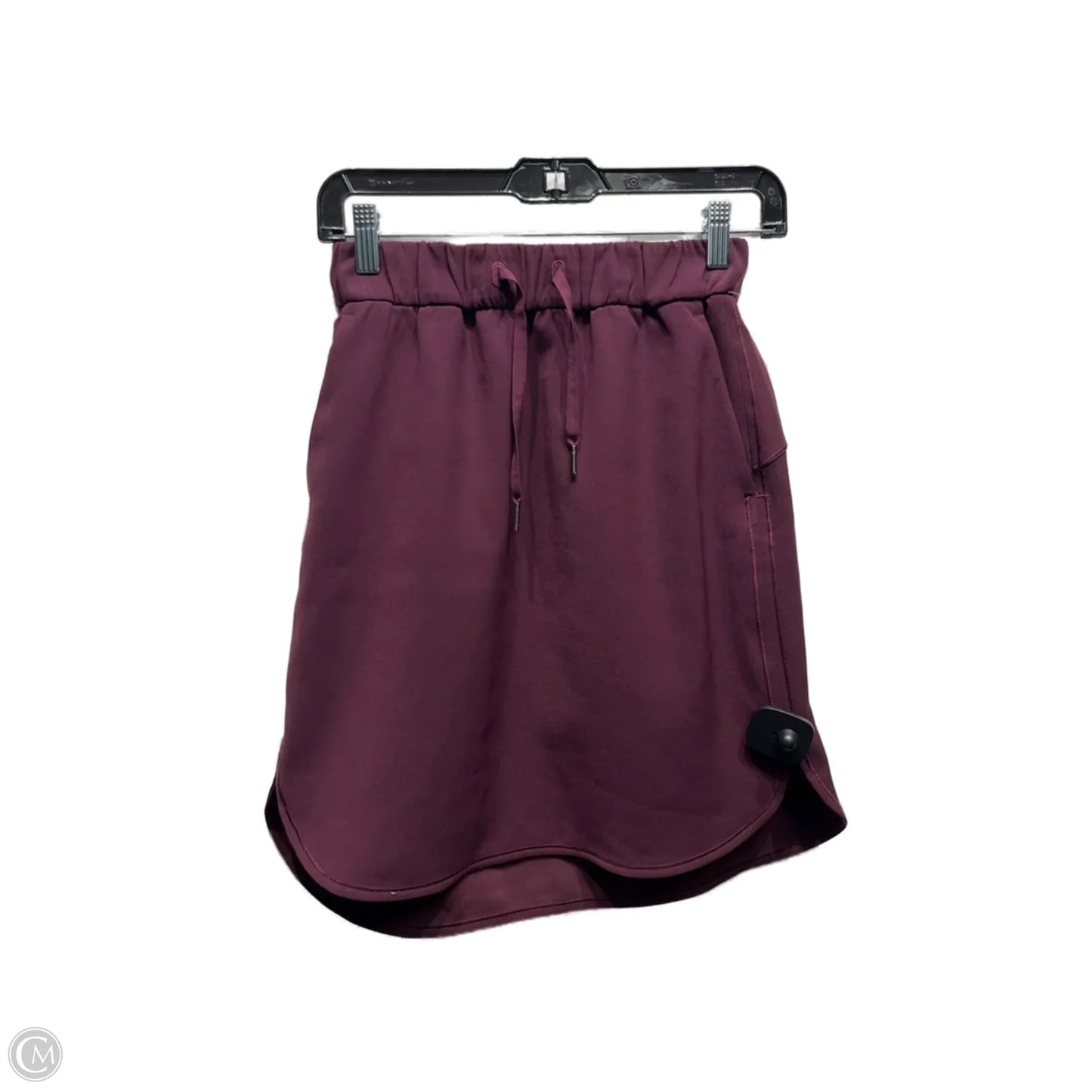 Athletic Skirt By Lululemon In Maroon, Size: 4