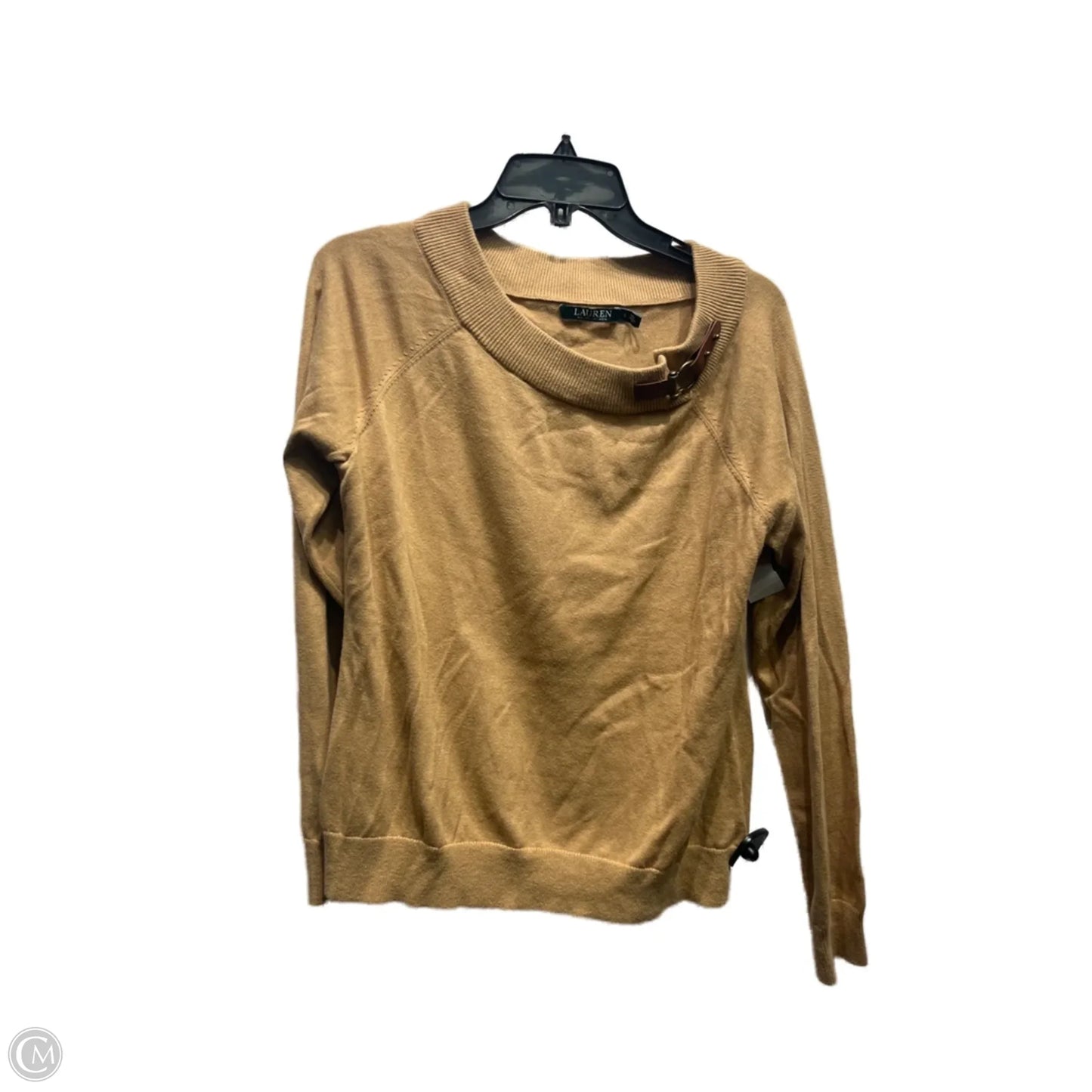 Sweater By Lauren By Ralph Lauren In Tan, Size: L