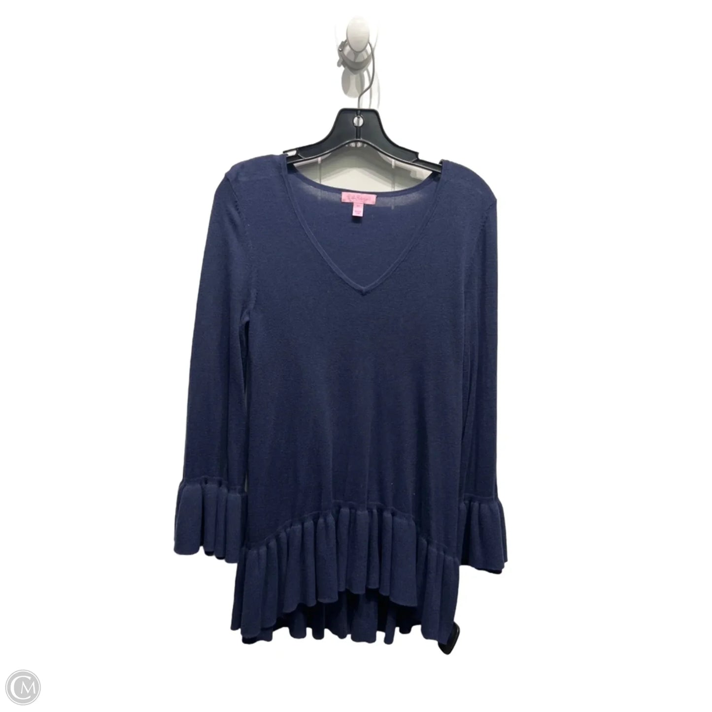 Top Long Sleeve Designer By Lilly Pulitzer In Navy, Size: Xs