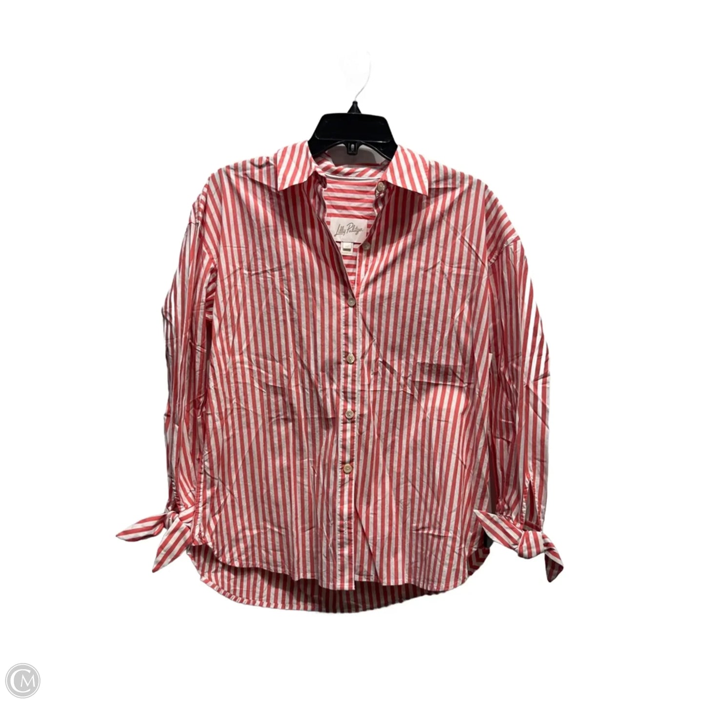 Top Long Sleeve Designer By Lilly Pulitzer In Zebra Print, Size: Xs