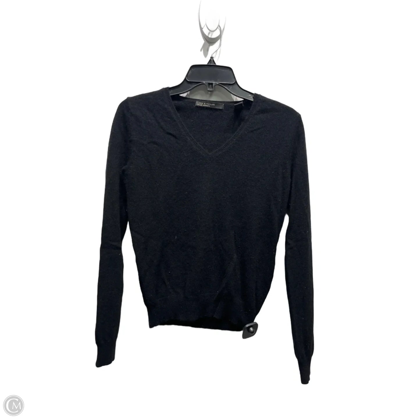 Sweater Cashmere By Lord And Taylor In Black, Size: S