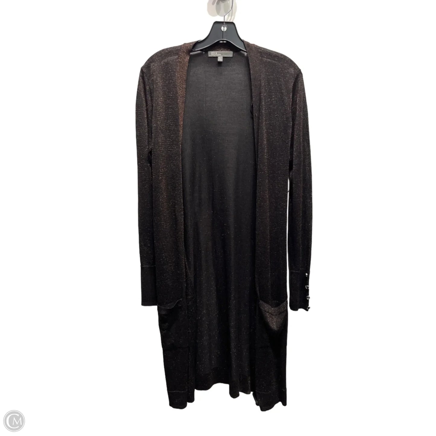 Cardigan By 89th And Madison In Black & Gold, Size: M