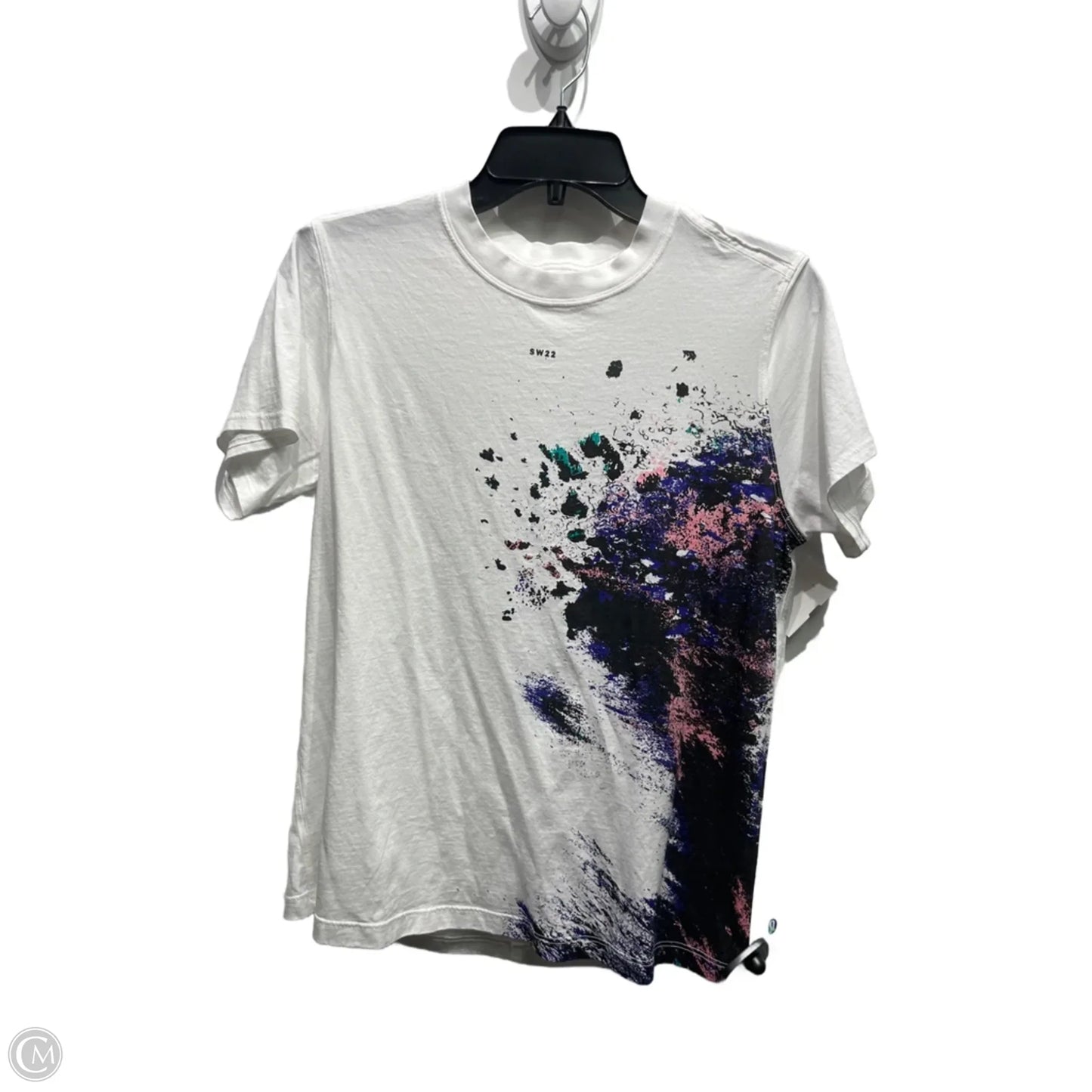 Athletic Top Short Sleeve By Lululemon In Pink & Purple, Size: S