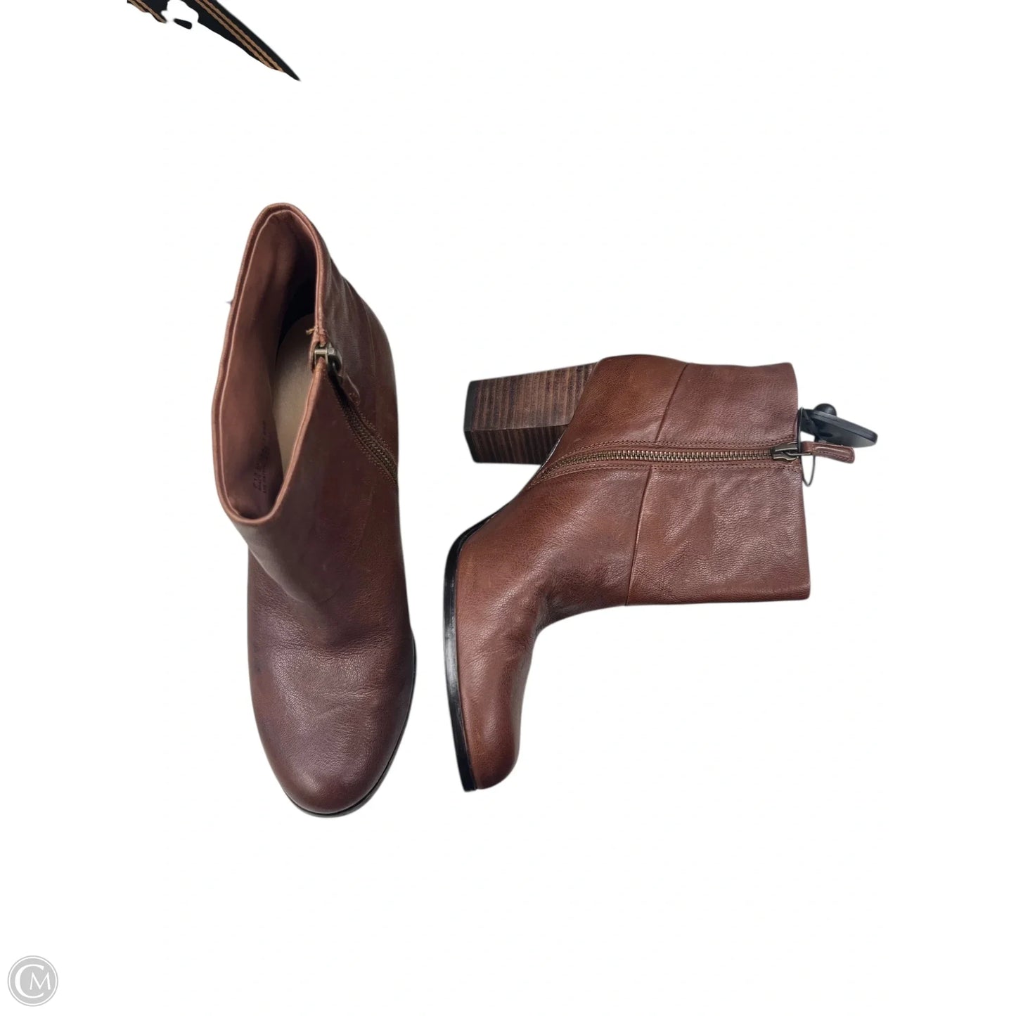 Boots Ankle Heels By Cole-haan In Brown, Size: 8.5