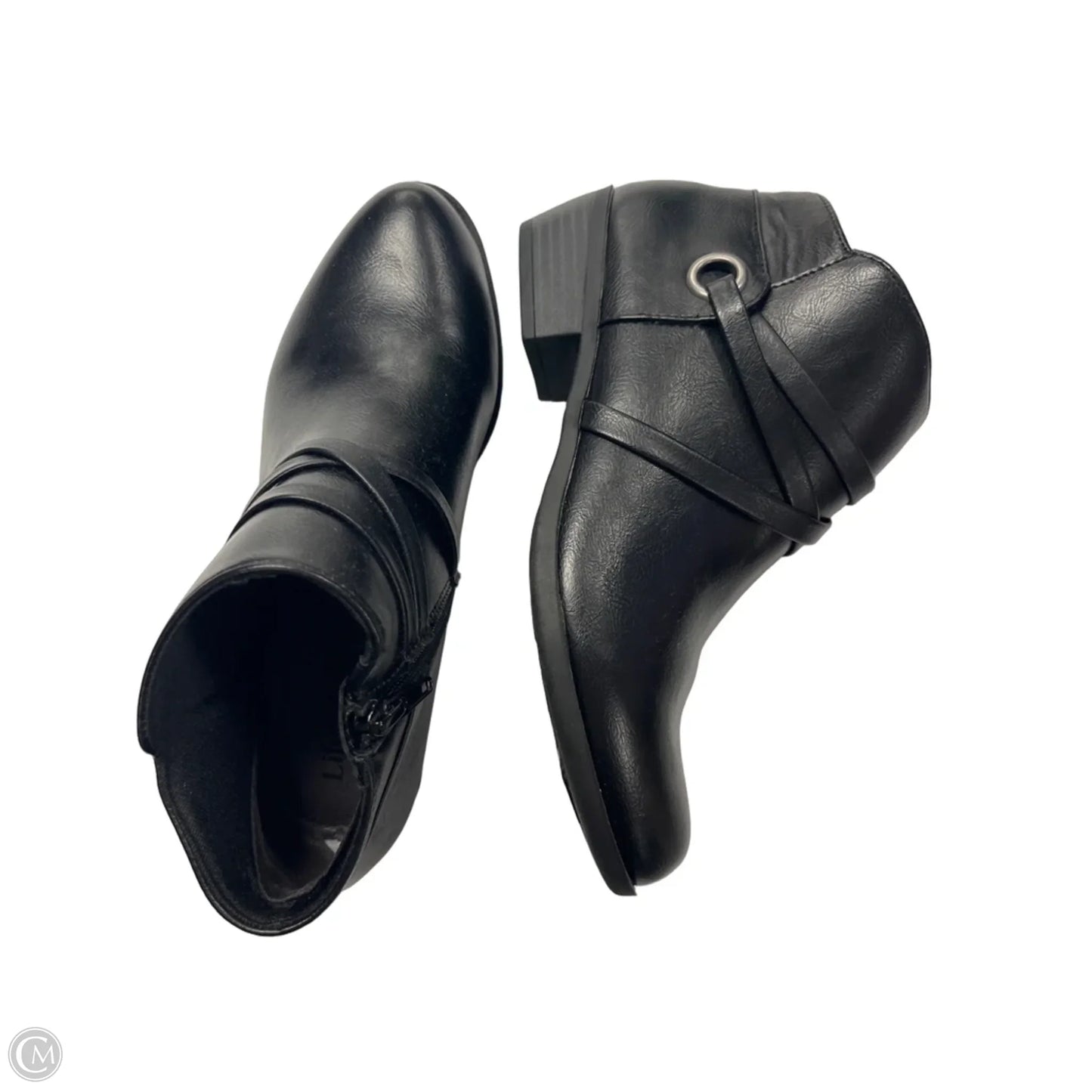 Boots Ankle Flats By Life Stride In Black, Size: 7.5