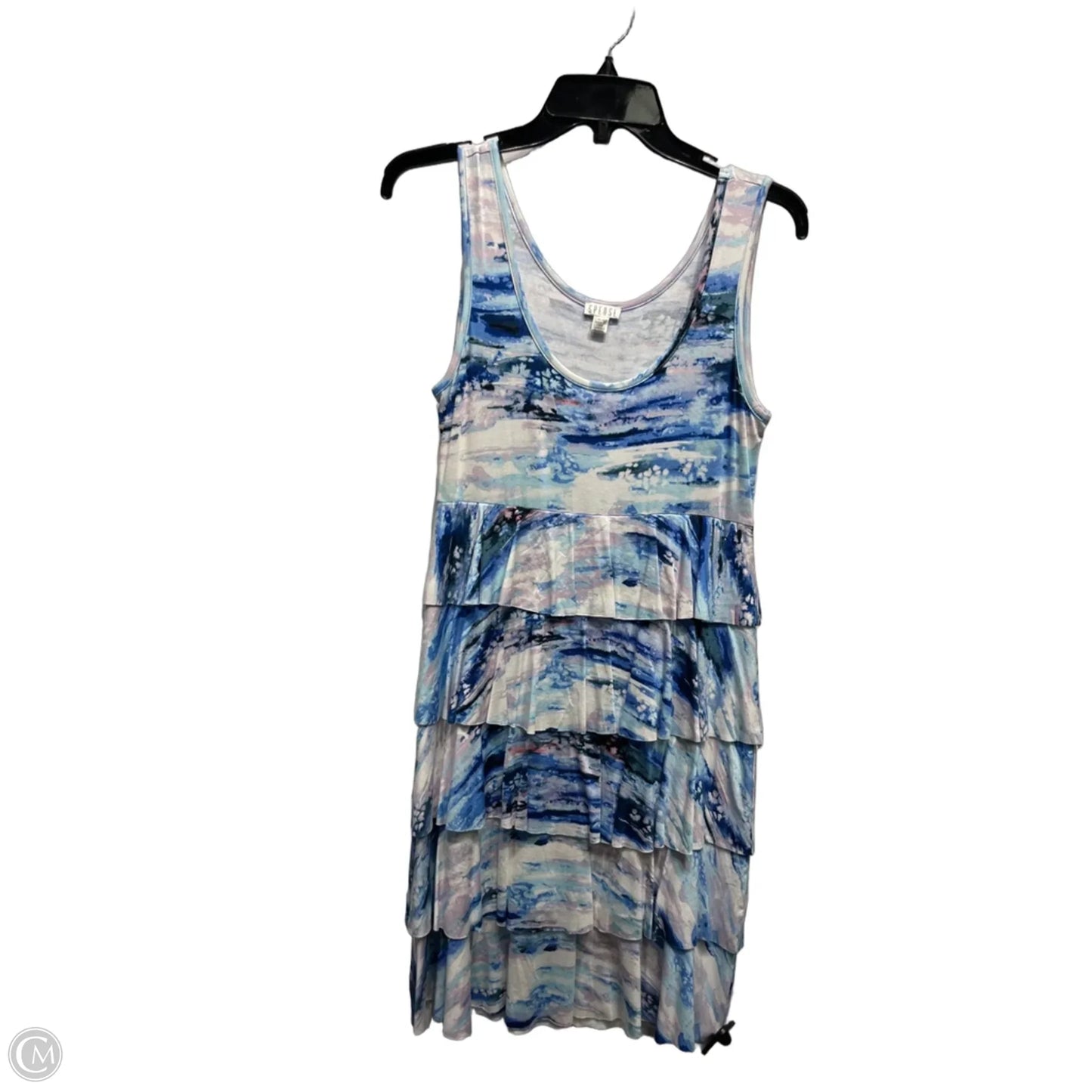 Dress Casual Short By Spense In Blue & Pink, Size: M