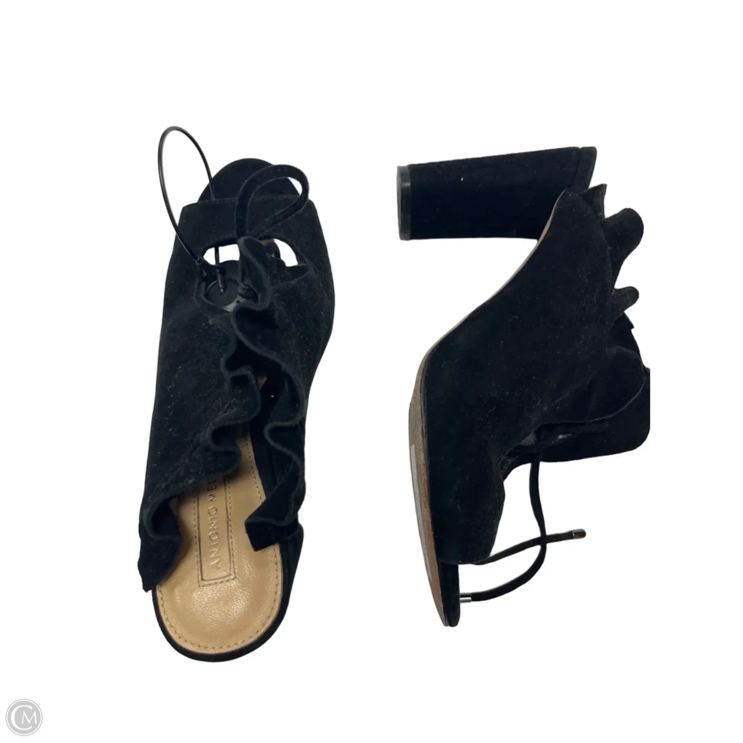 Sandals Heels Block By Antonio Melani In Black, Size: 7