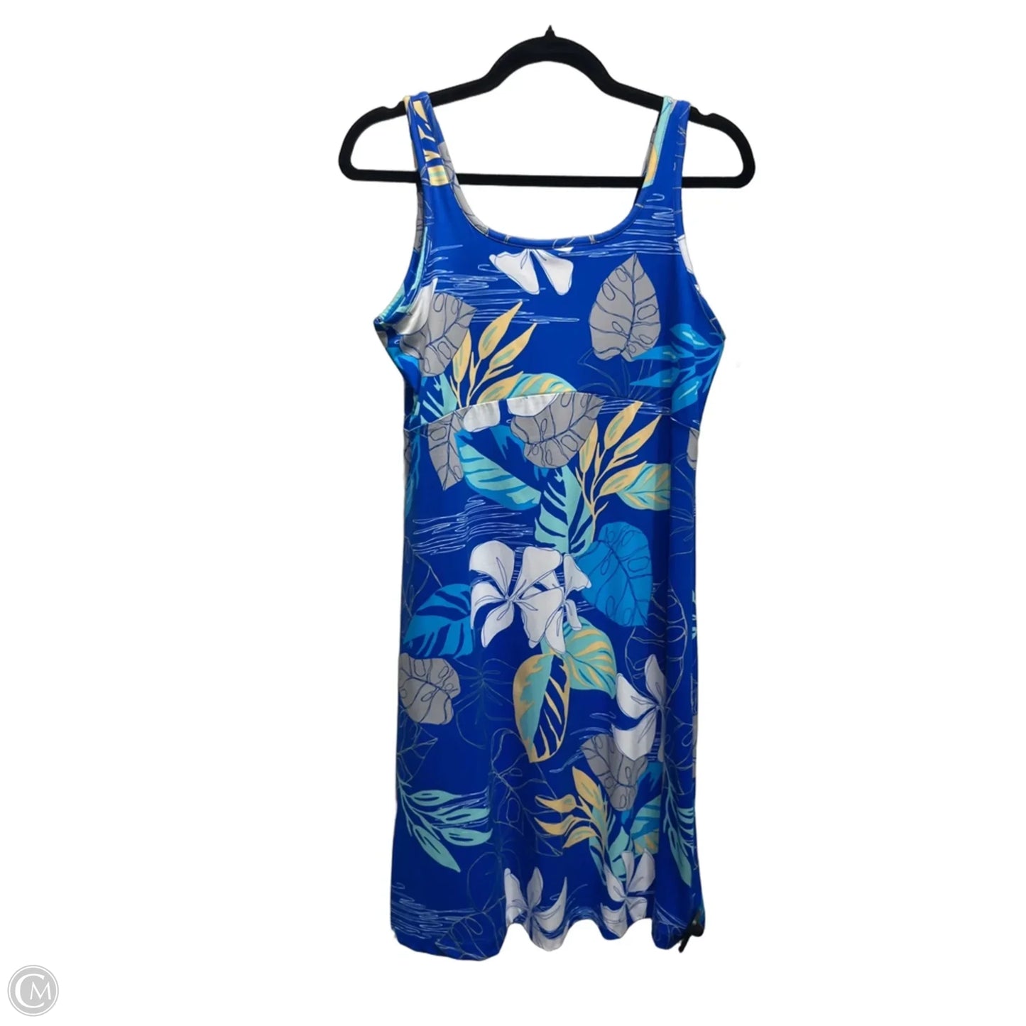 Dress Casual Short By Columbia In Blue & Yellow, Size: M