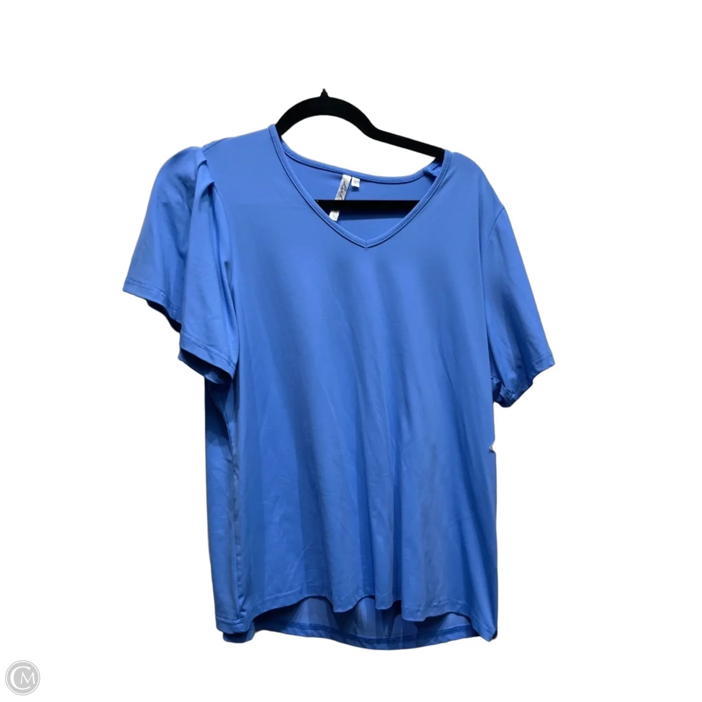 Top Short Sleeve By Lulu B In Blue, Size: L