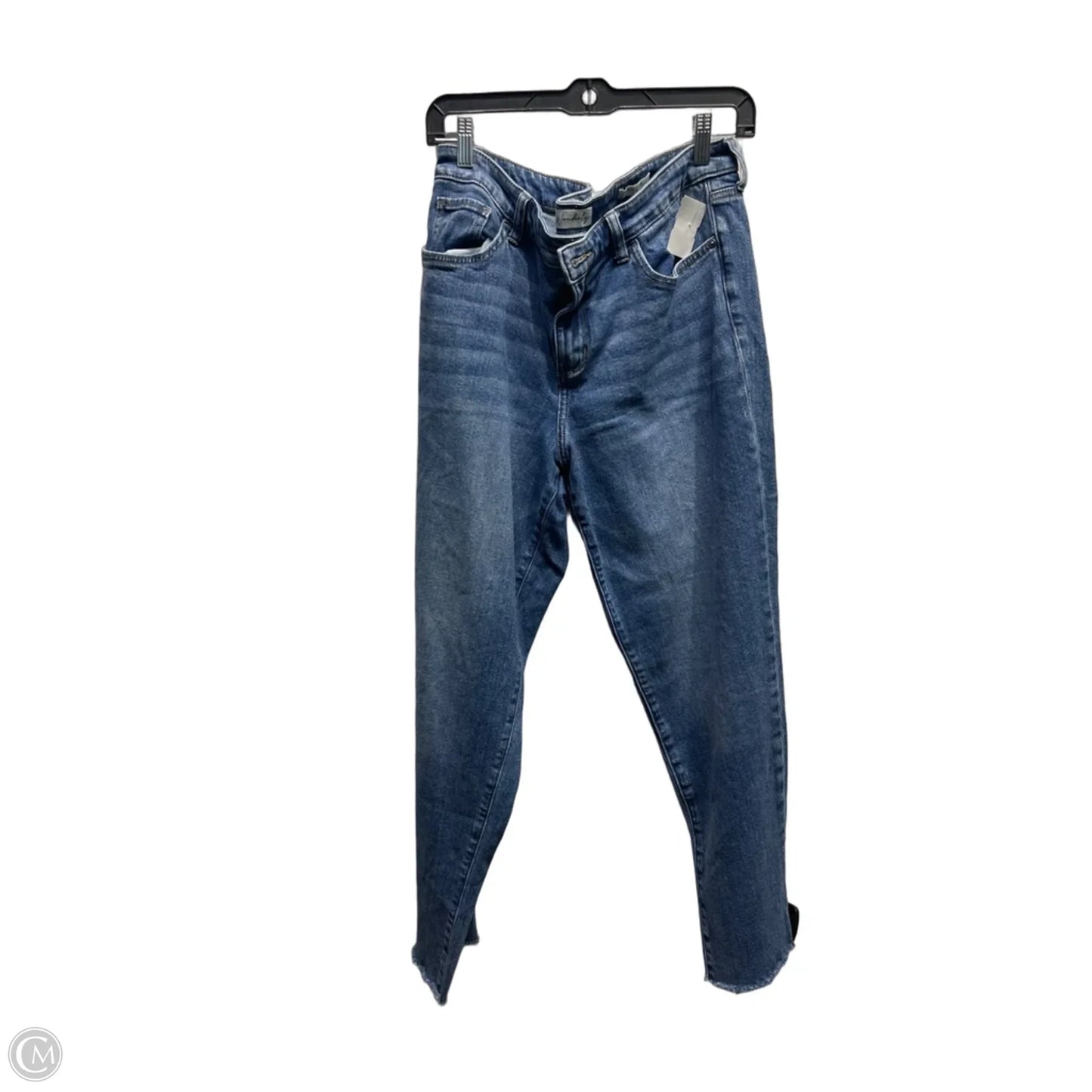 Jeans Straight By Wonderly In Blue Denim, Size: 14