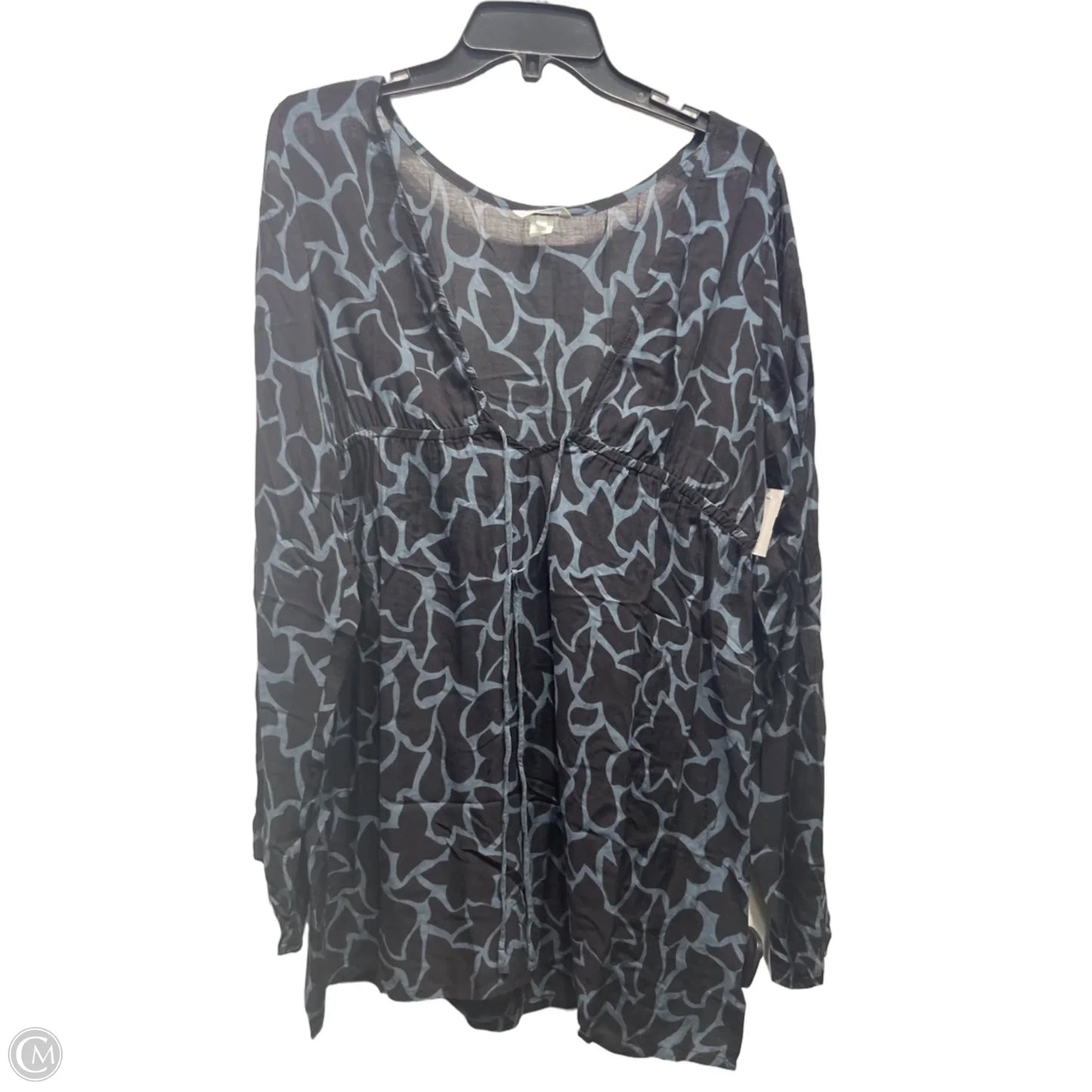 Swimwear Cover-up By COOL CHANGE In Black & Blue, Size: L