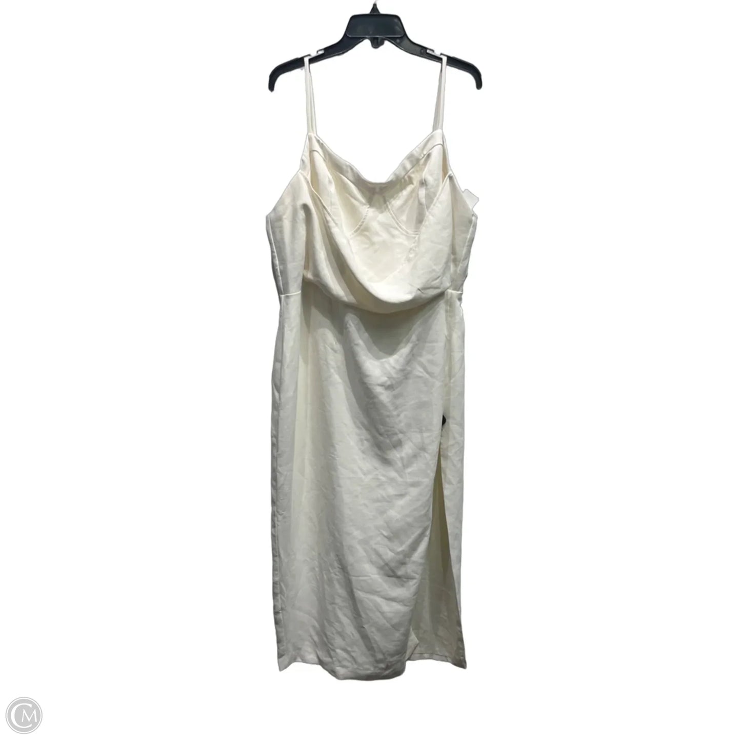 Dress Party Long By Fashion Nova In Cream, Size: 3x