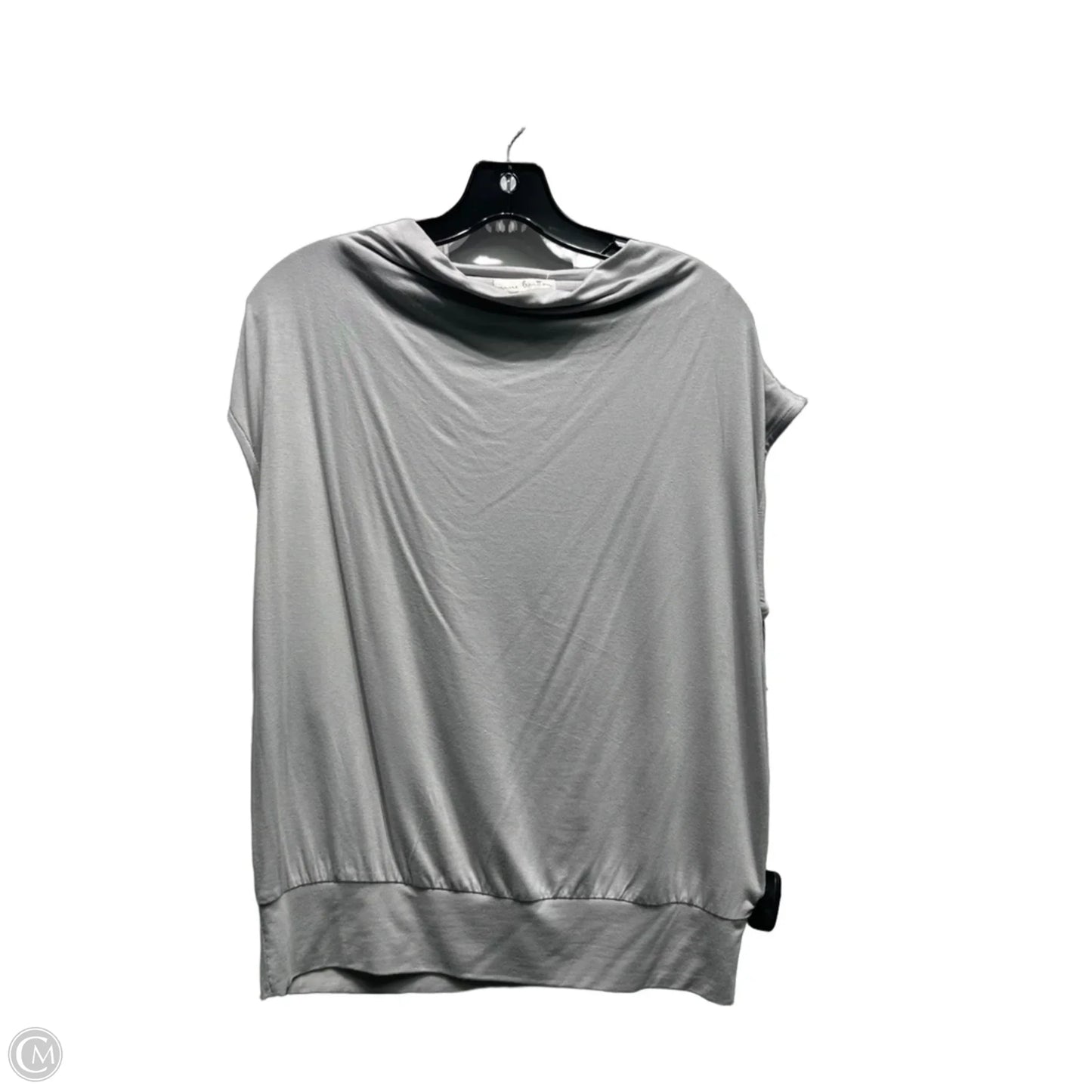 Top Short Sleeve By Nine Britton In Grey, Size: L