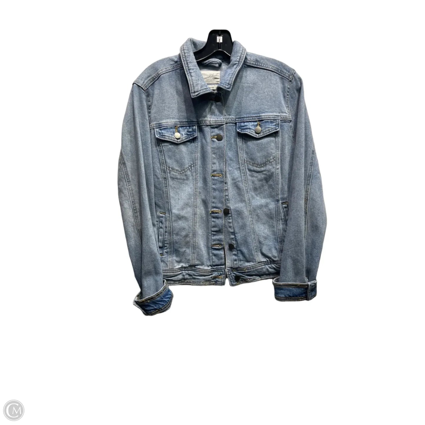 Jacket Denim By Universal Thread In Blue Denim, Size: L