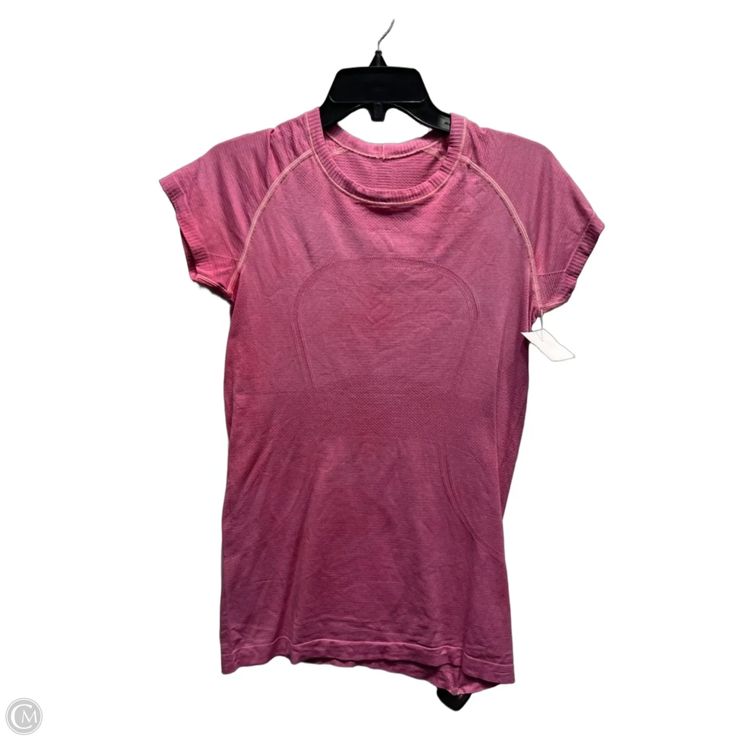 Athletic Top Short Sleeve By Lululemon In Pink, Size: S