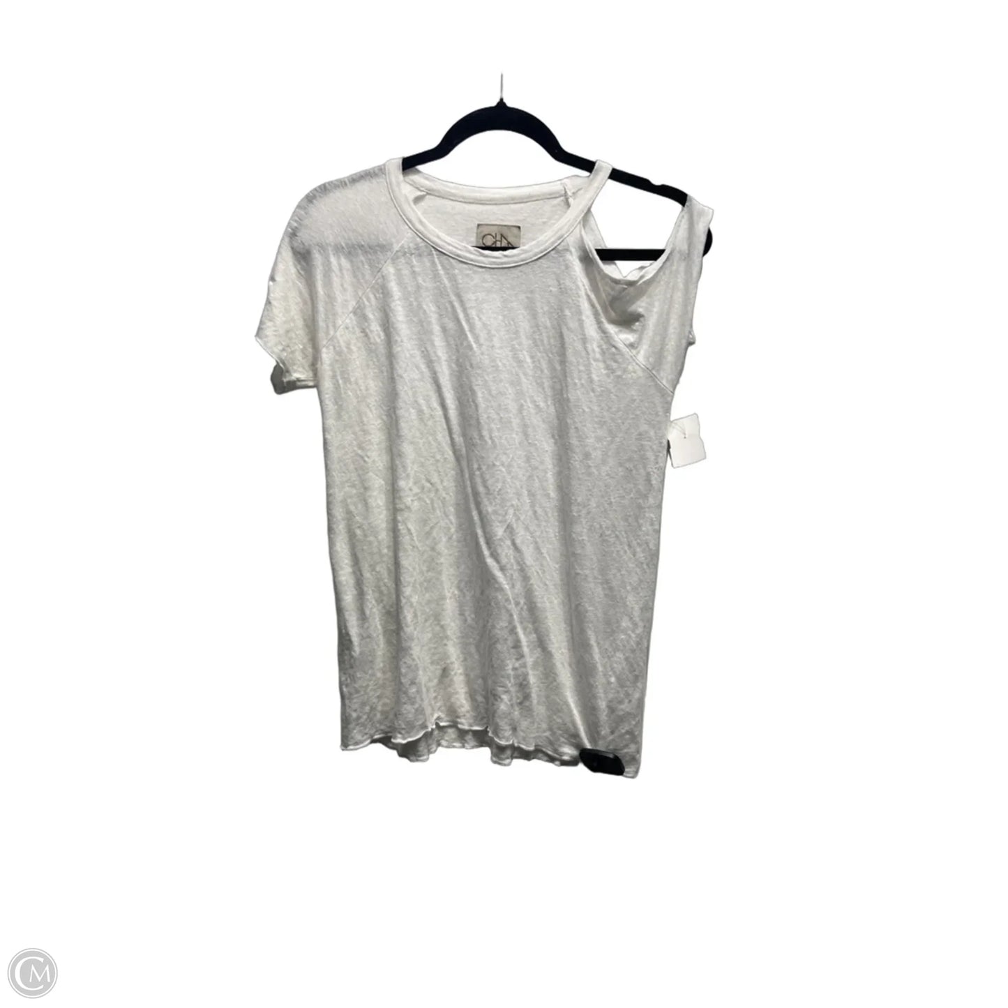 Top Short Sleeve By Chaser In White, Size: S