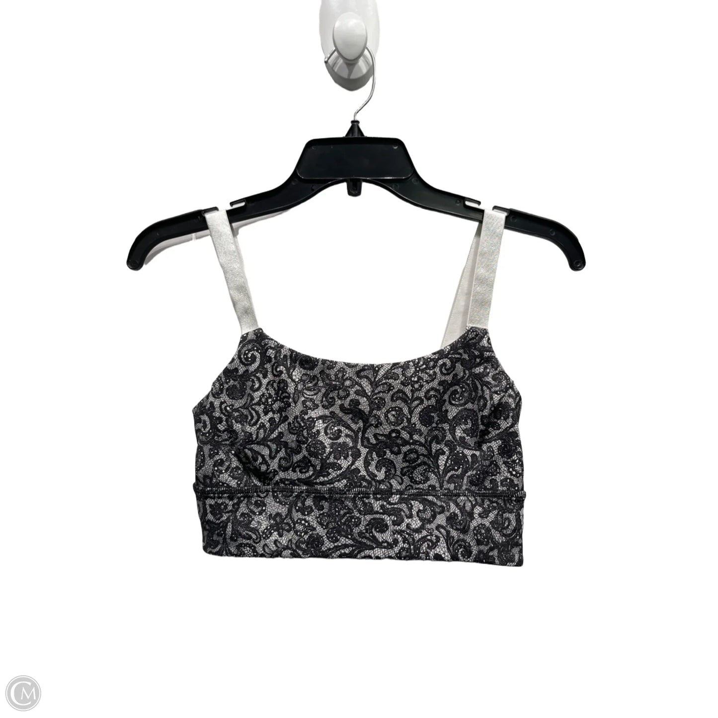 Athletic Bra By Lululemon In Black & White, Size: 6