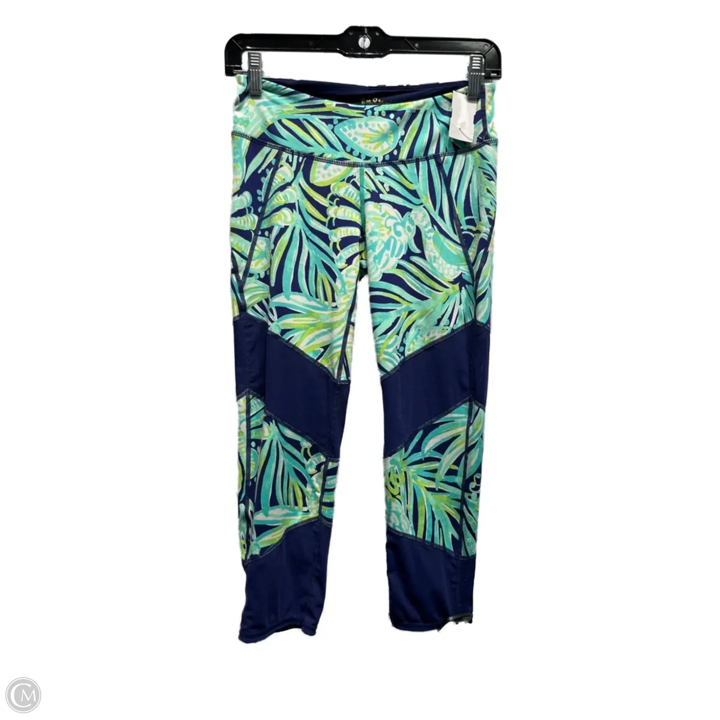Capris Designer By Lilly Pulitzer In Blue & Green, Size: S