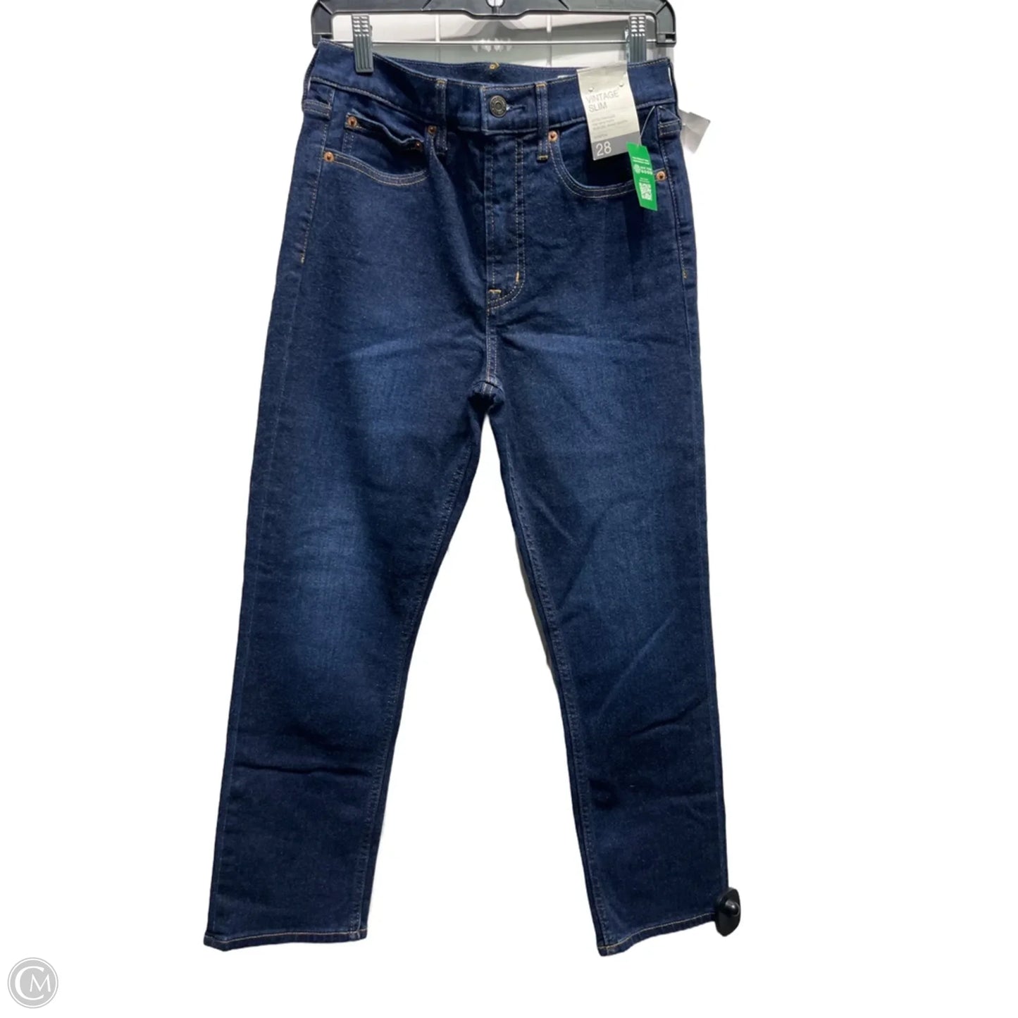 Jeans Skinny By Gap In Blue Denim, Size: 6p