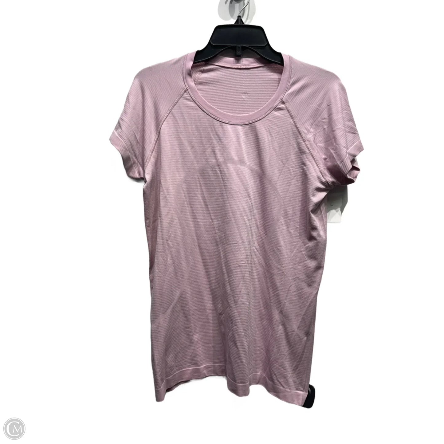 Athletic Top Short Sleeve By Lululemon In Purple, Size: 12