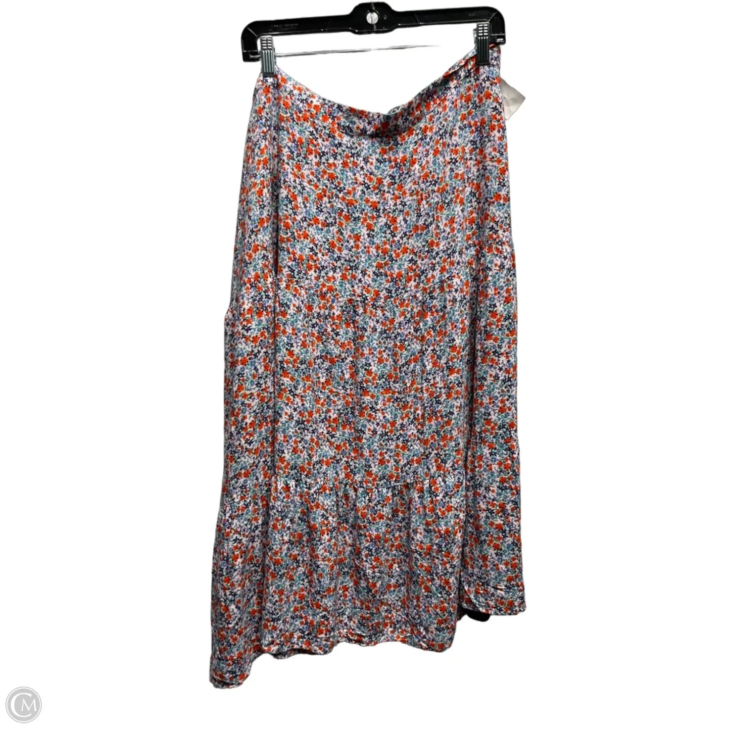 Skirt Maxi By Clothes Mentor In Orange & Pink, Size: 22
