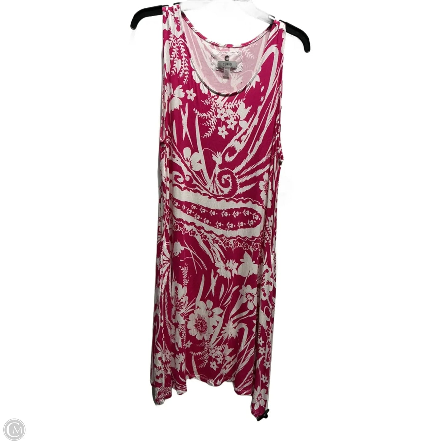 Dress Casual Short By Cupio In Pink & White, Size: Xl