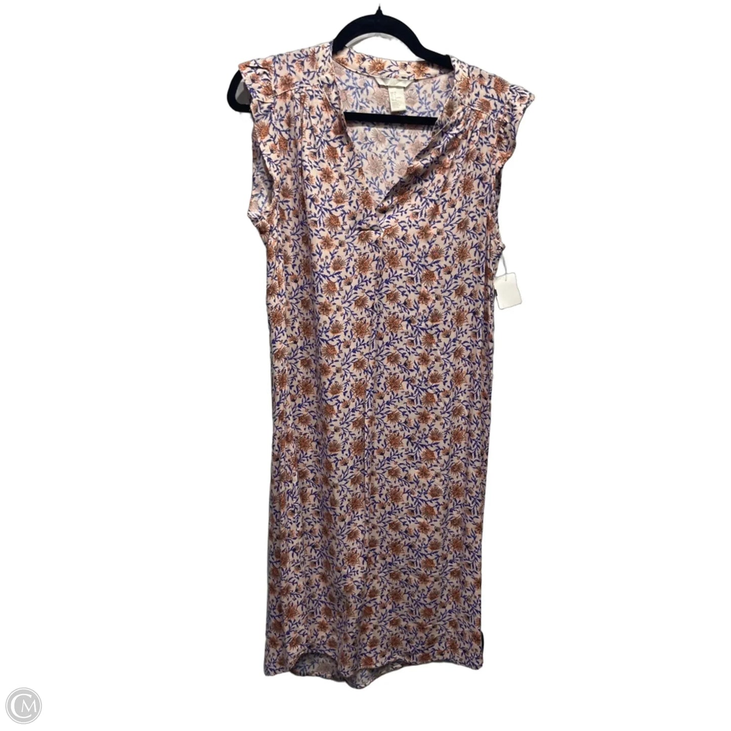 Dress Casual Short By H&m In Blue & Pink, Size: 8