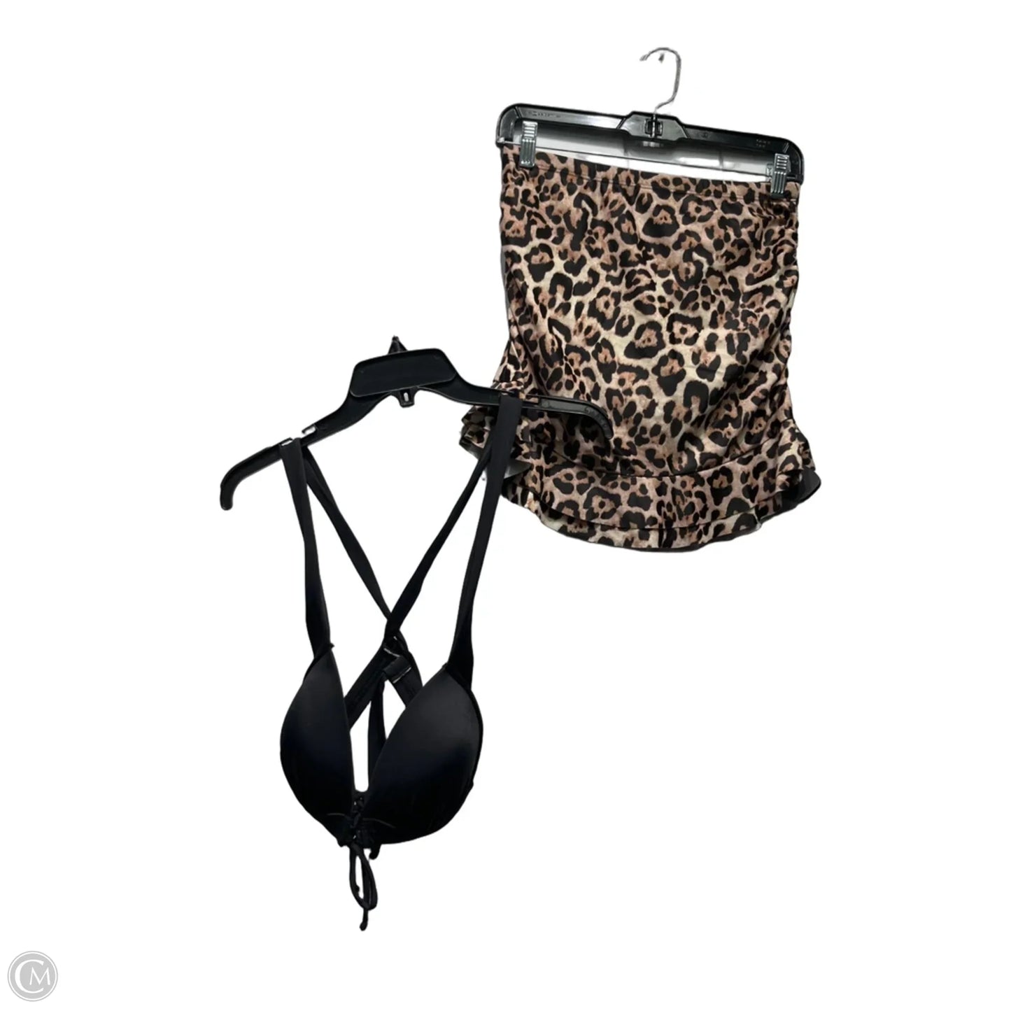 Swimsuit 2pc By Beachsissi In Black & Brown, Size: M