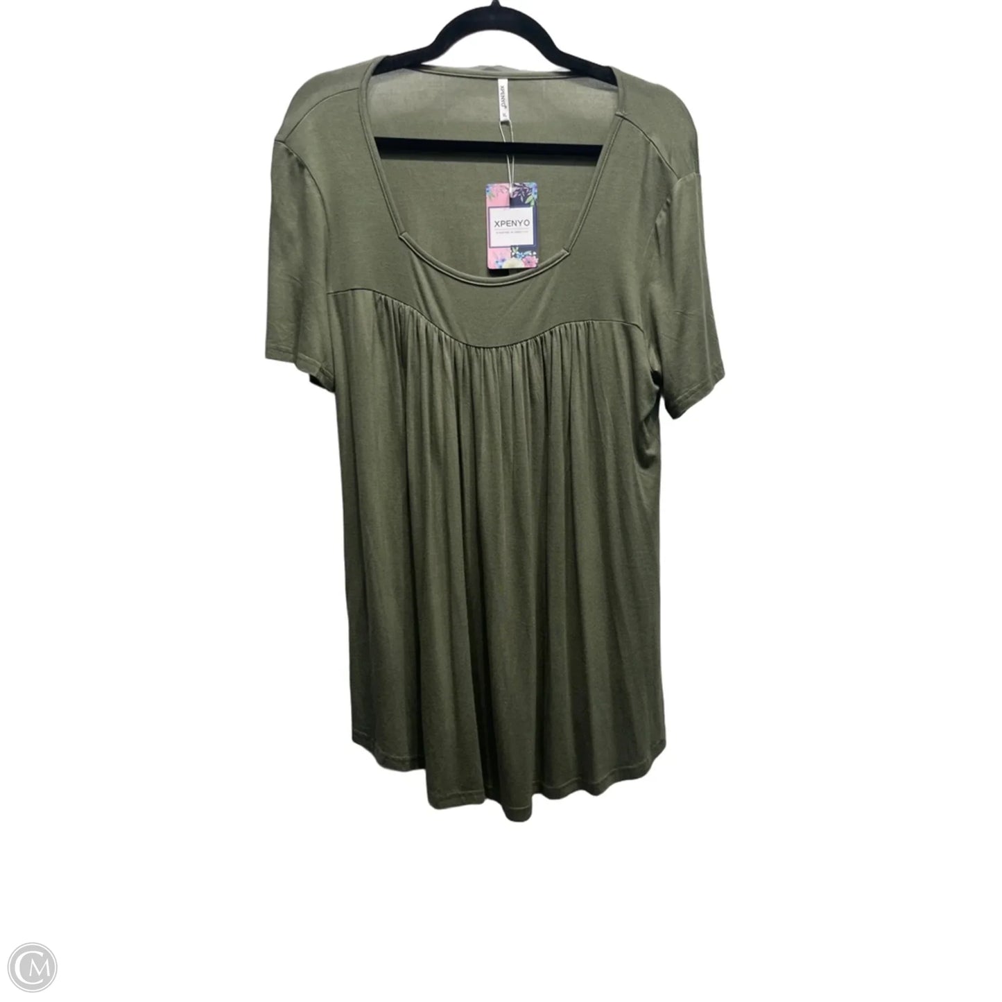 Top Short Sleeve By XPENYO In Green, Size: Xl