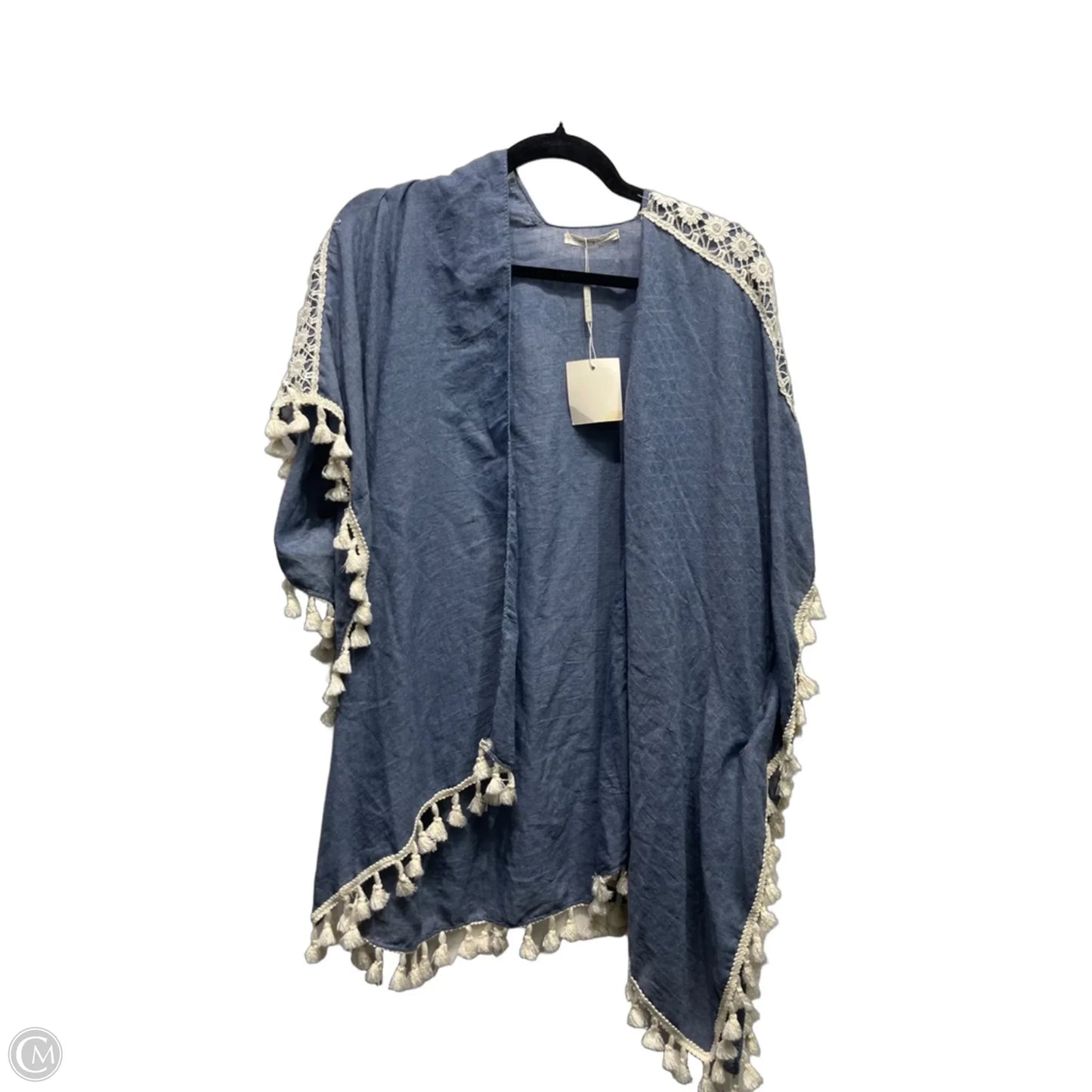 Kimono By Do Everything In Love In Blue & White, Size: Osfm