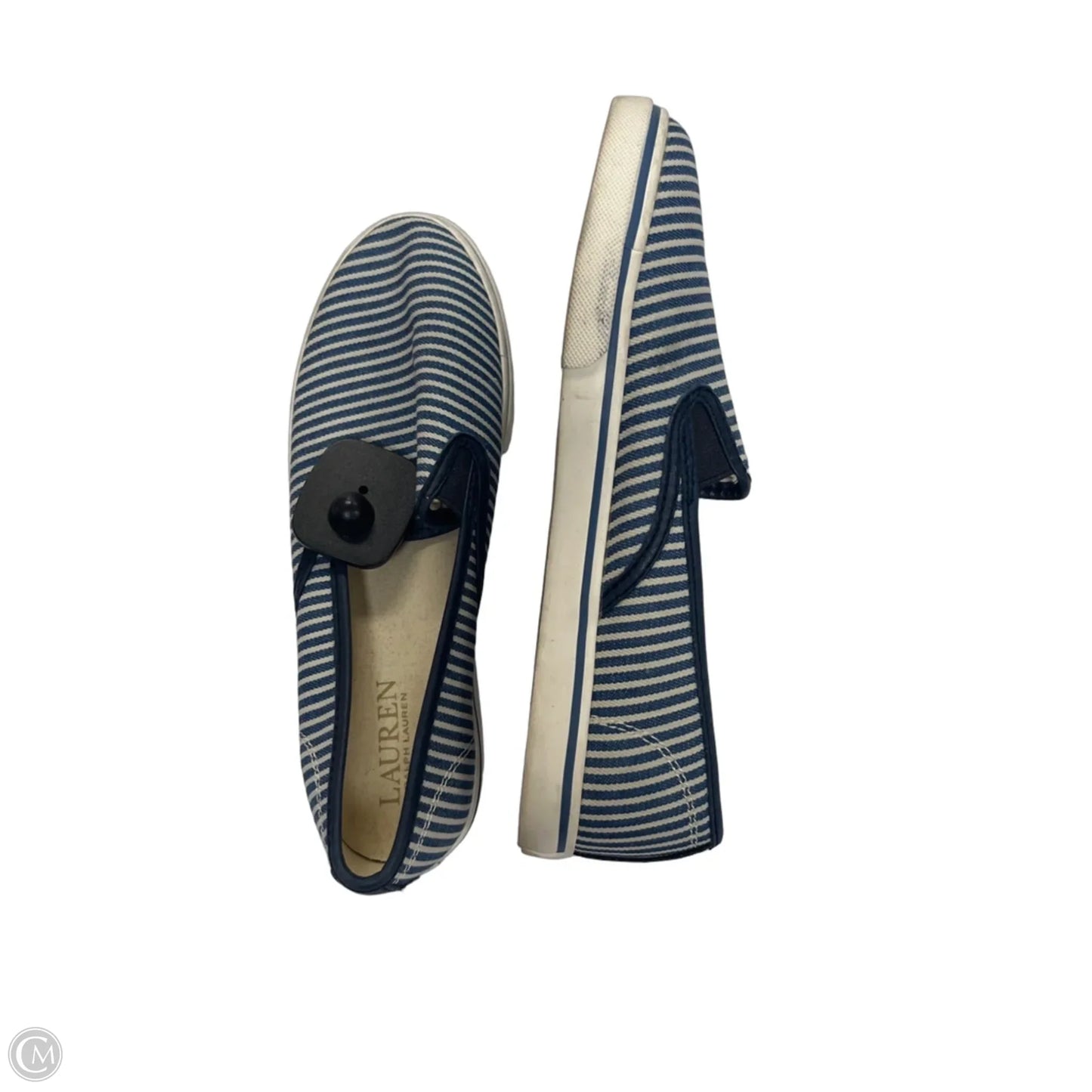 Shoes Flats By Ralph Lauren In Blue & White, Size: 7